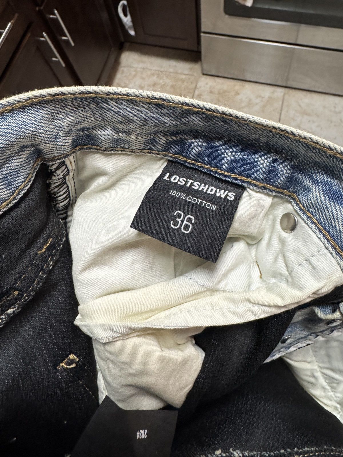 LOSTSHDWS **VERY RARE** COMPLEXCON LOSTSHDWS Embossed Logo Jeans 36 Size US 36 / EU 52 - 6 Thumbnail