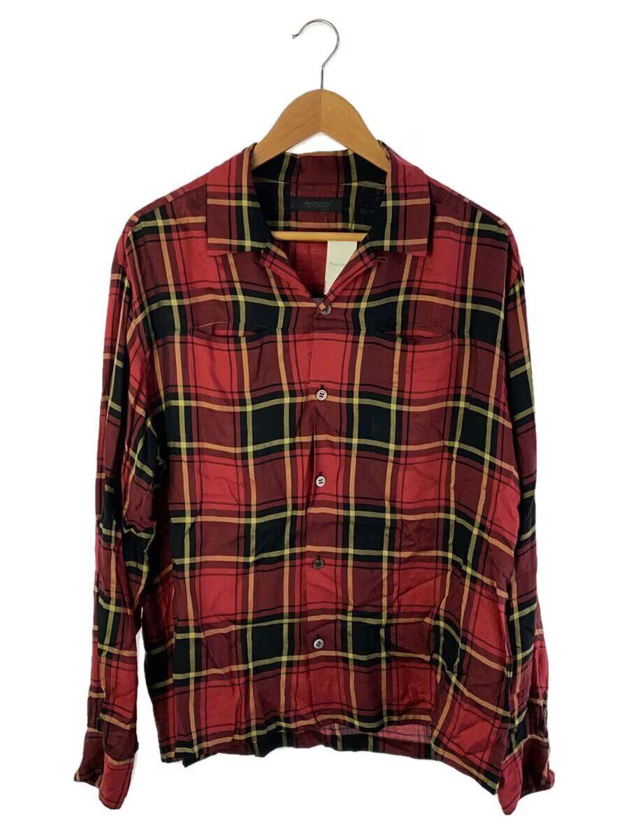 Undercover Shirt Hooded Rayon Plaid L/S size Shipping from