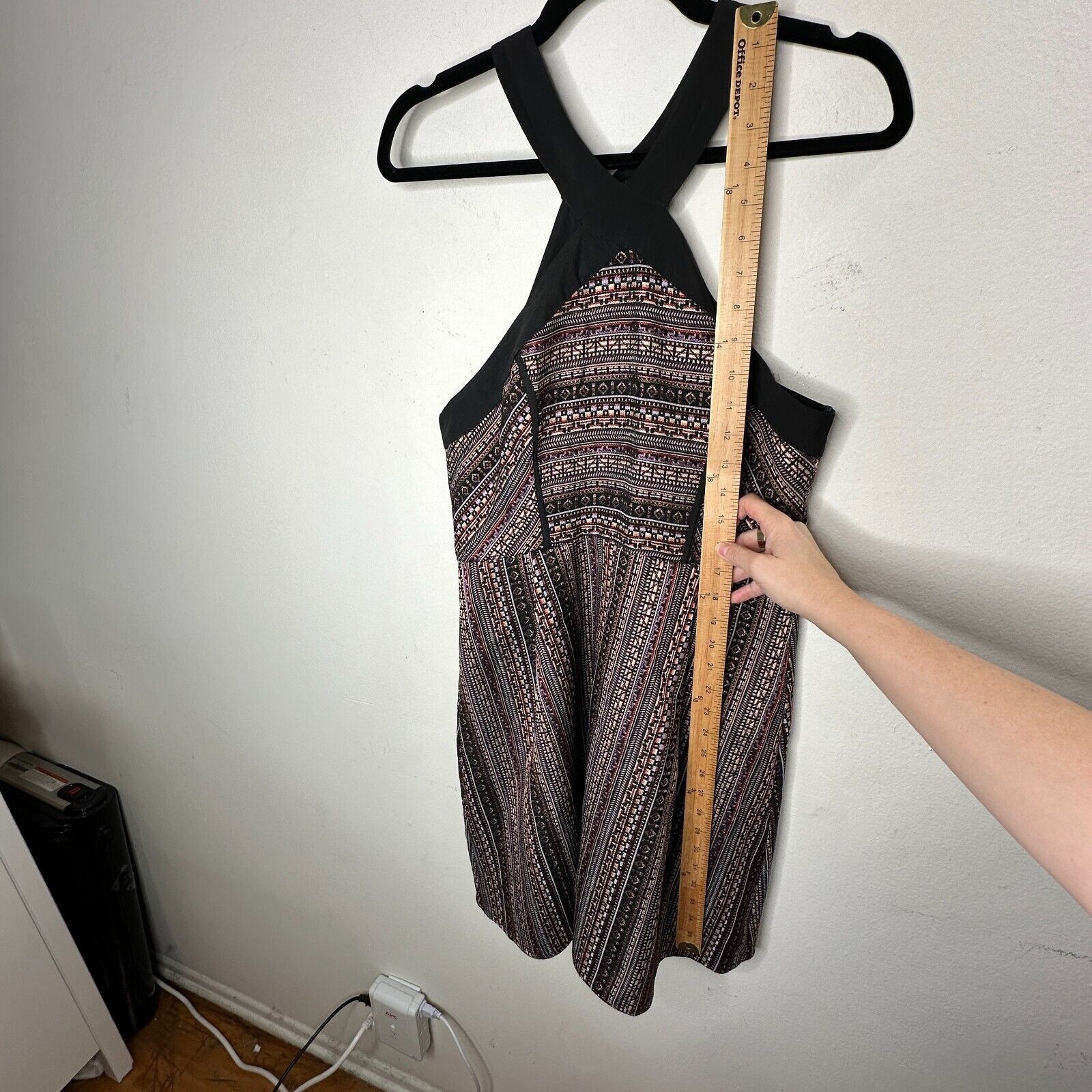 Other BCBG Generation CrissCross Fit Flare MultiColor Halter Mini Size XL / US 12-14 / IT 48-50 - 12 Thumbnail