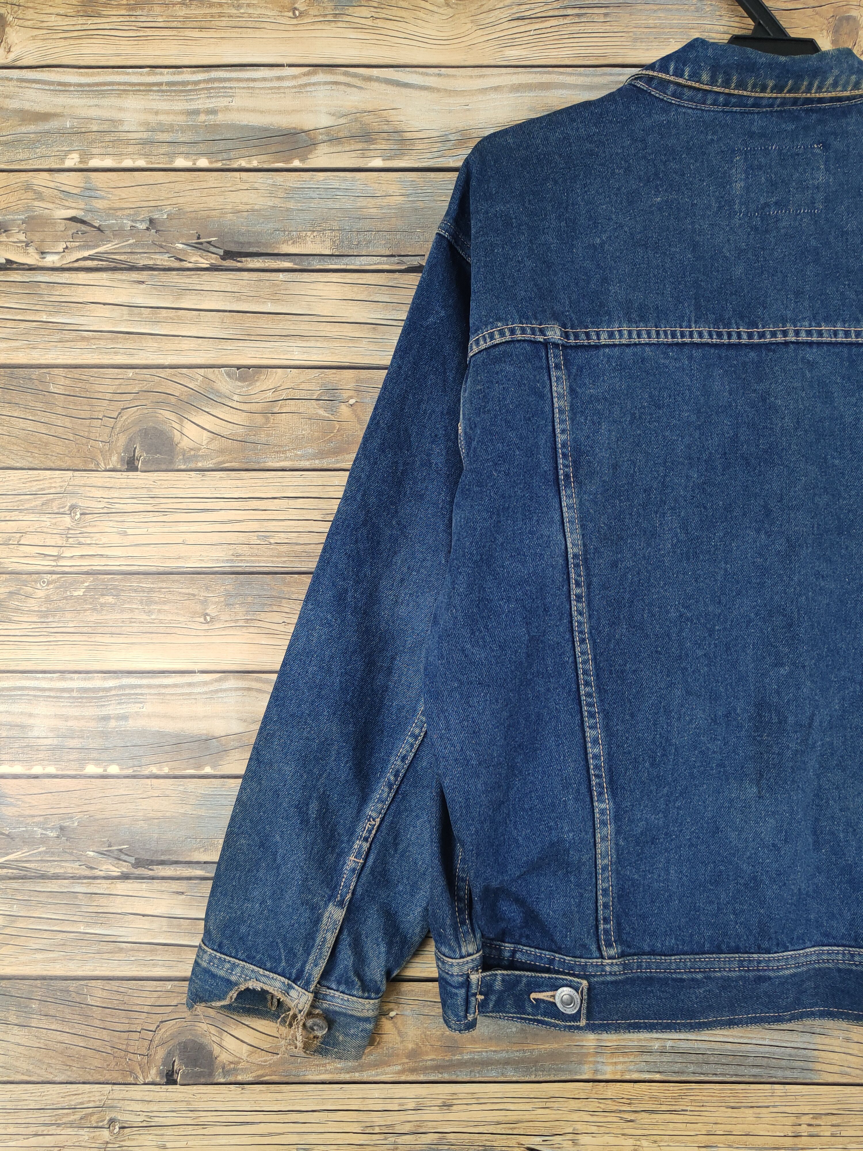Japanese Brand Mid Course vintage Blue Denim Jackets #W2043 Size US M / EU 48-50 / 2 - 9 Thumbnail