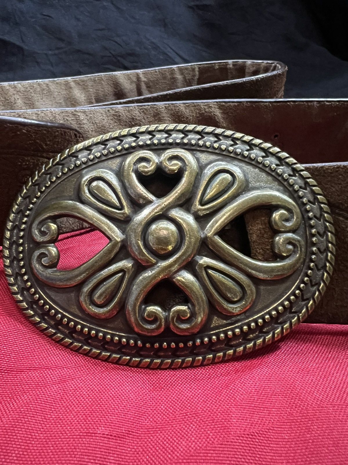 Faded Glory Faded glory bunker belt cowboy suede leahter brown Size ONE SIZE - 2 Thumbnail