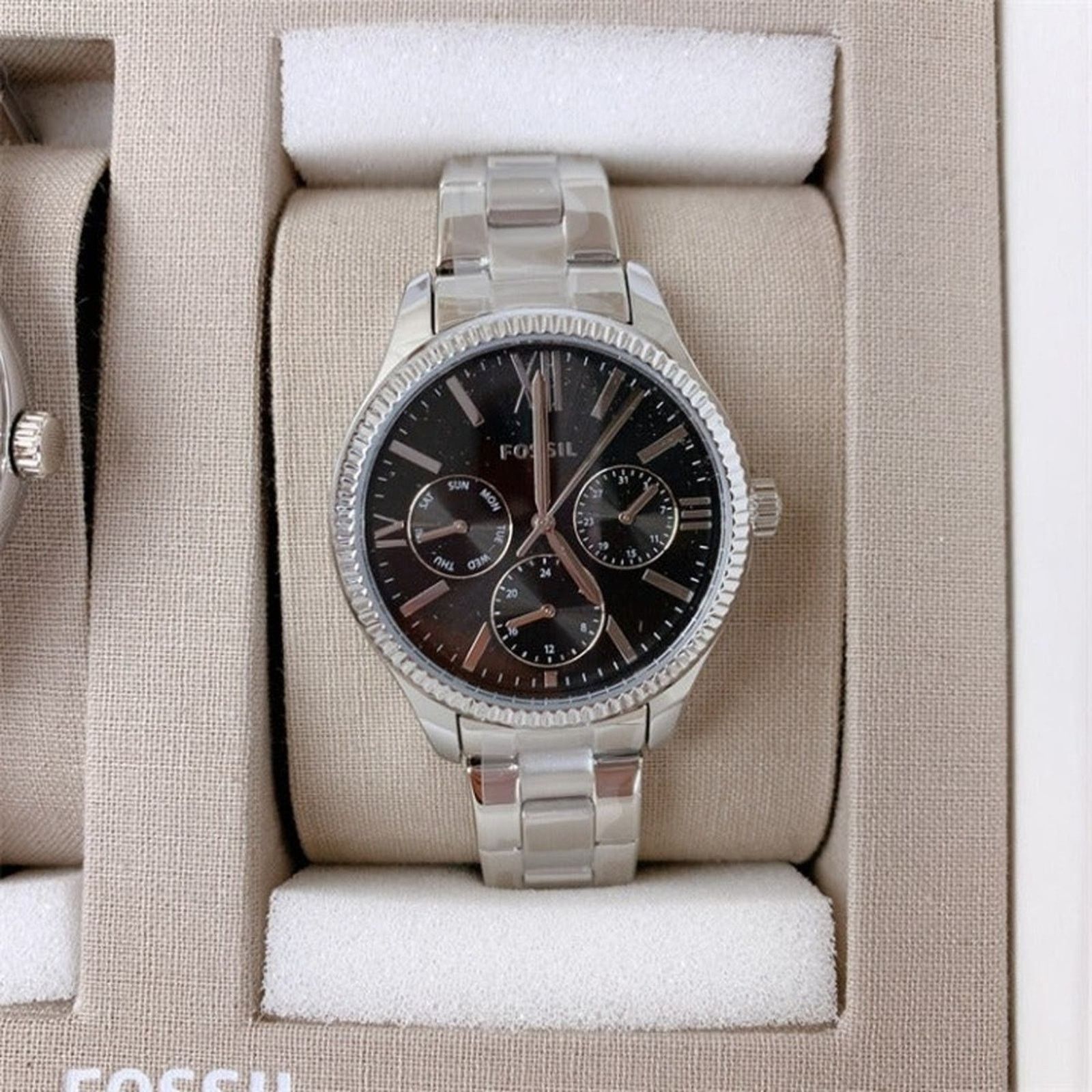 Fossil Fossil BQ2644SET His and Her Stainless Steel Watch Set Size ONE SIZE - 3 Thumbnail