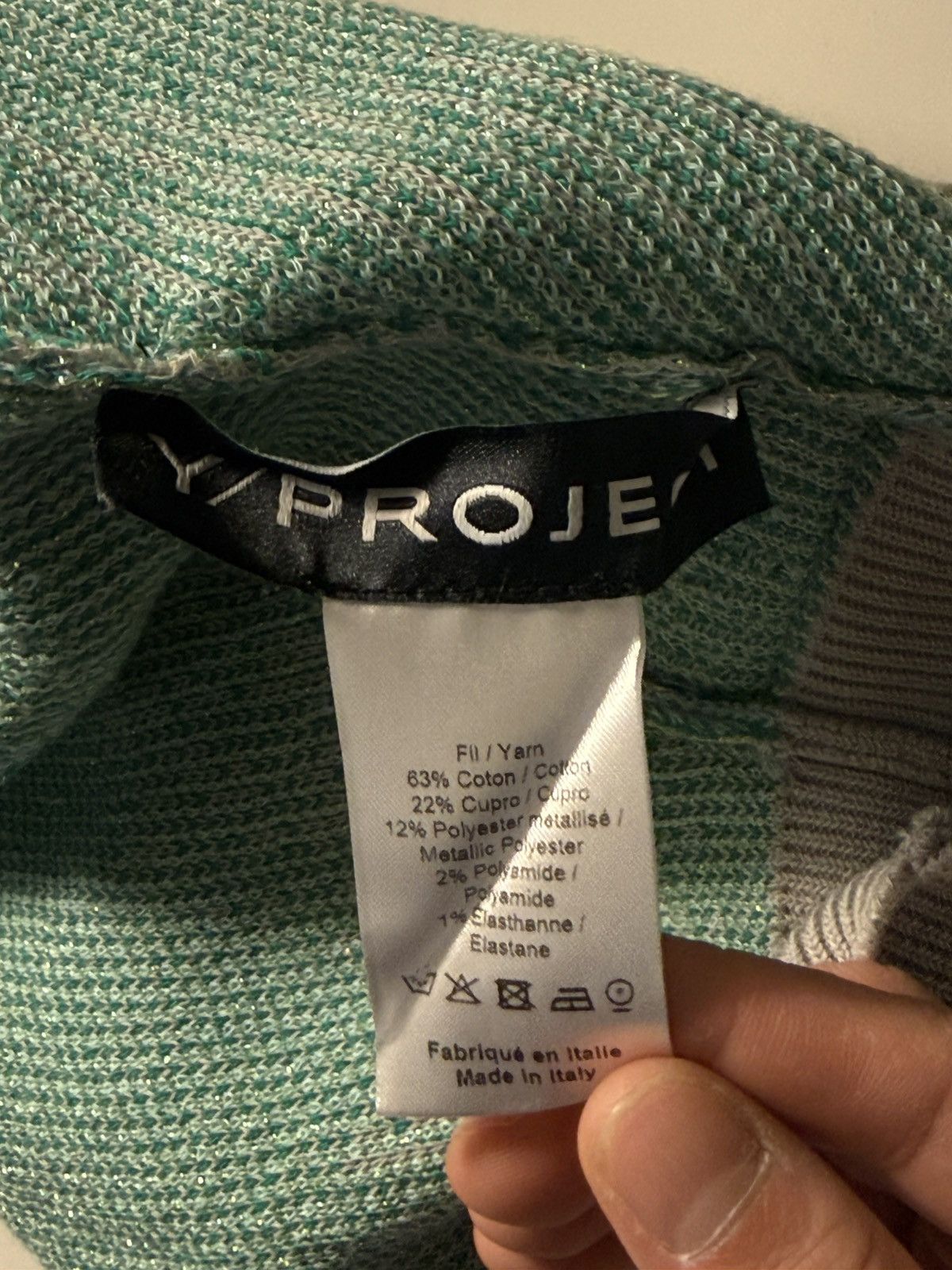 Y/Project Y/Project Gray Green Gradient Balaclava Size ONE SIZE - 4 Thumbnail