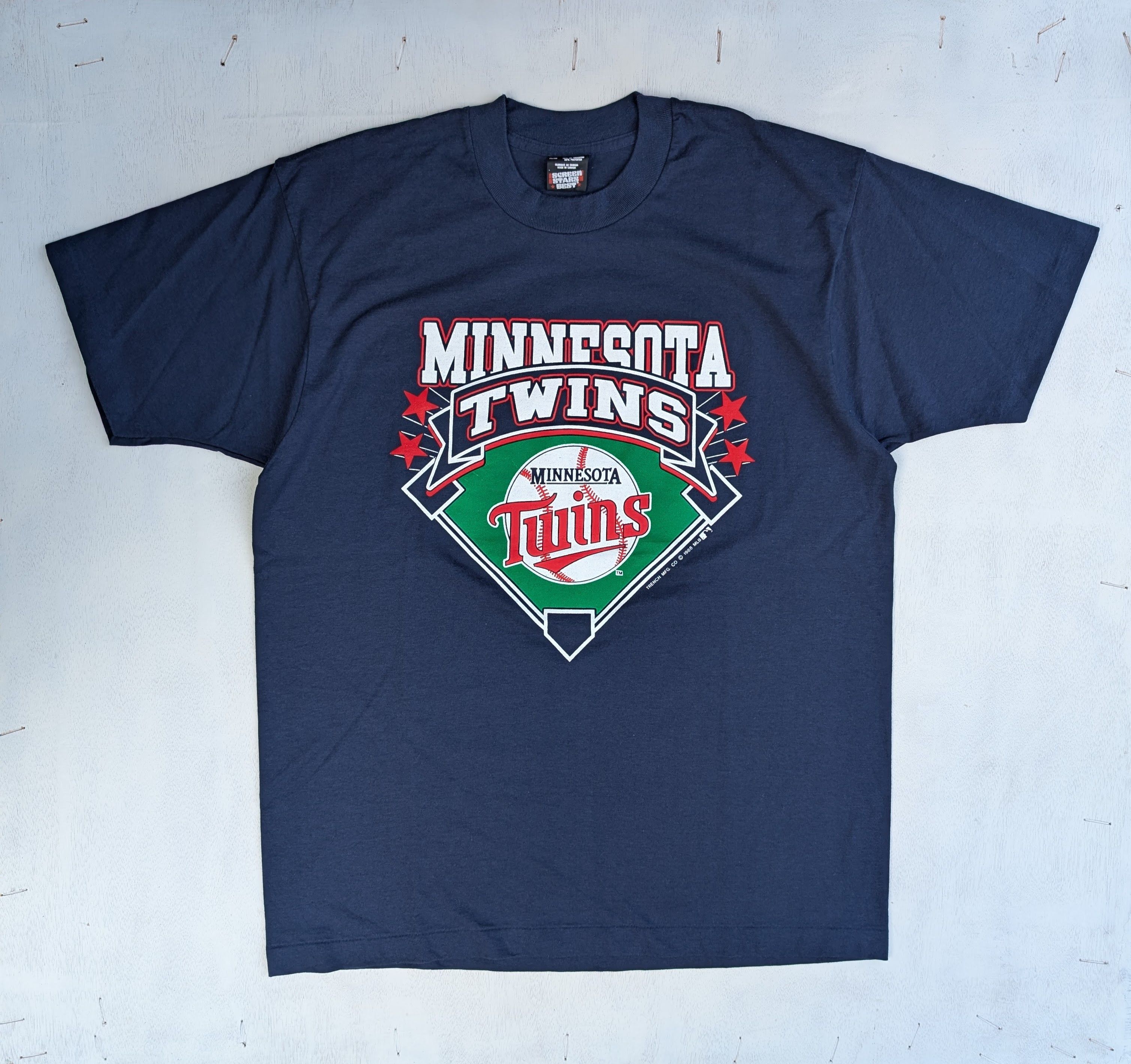 MLB × Vintage Vtg 1988 Minnesota Twins screen stars graphic t shirt sz XL Size US XL / EU 56 / 4 - 1 Thumbnail