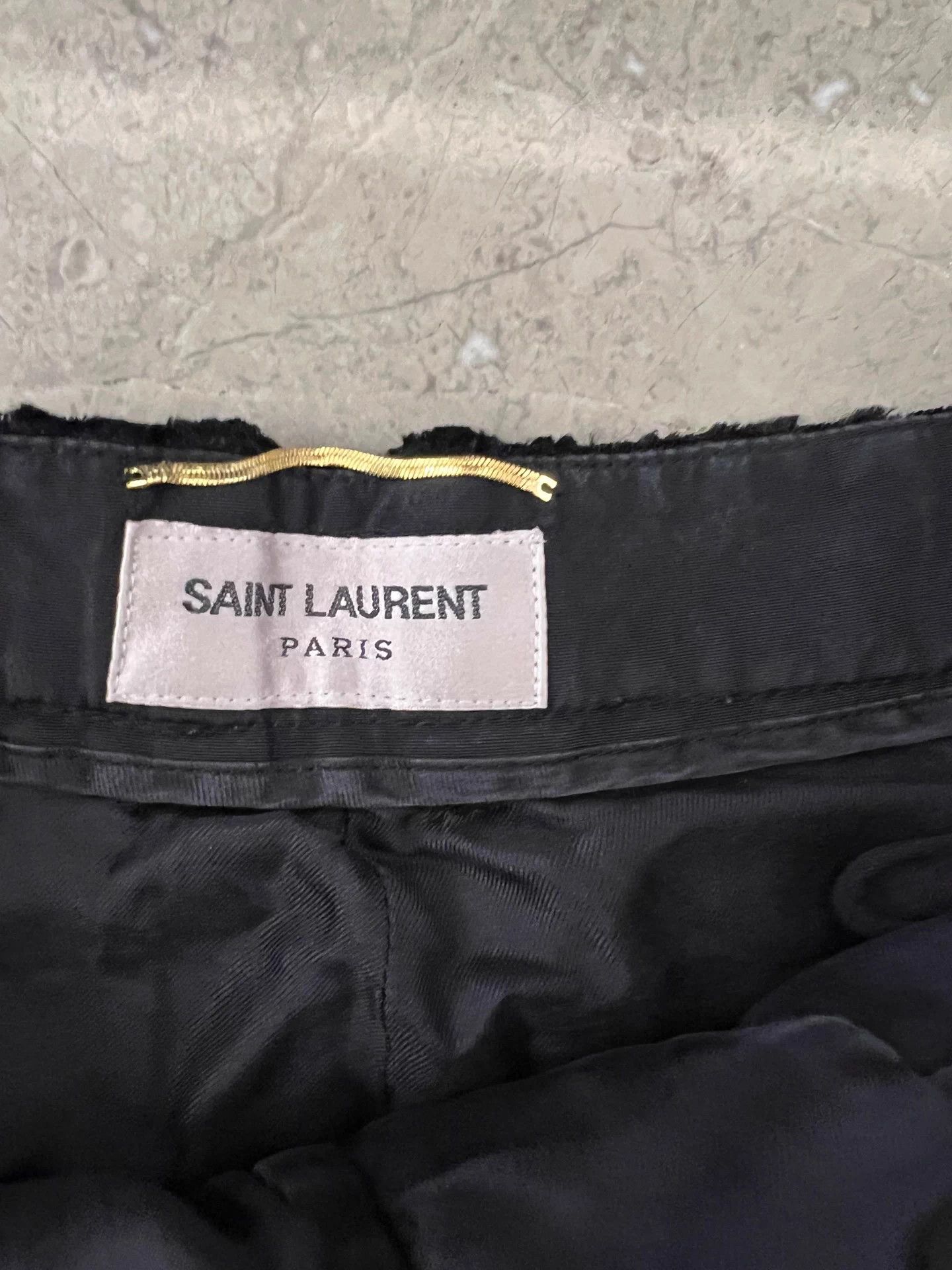 Saint Laurent Paris SLP Leopard Jacquard Bootcut Velvet Flared Pants Size 25" / US 0 / IT 36 - 3 Thumbnail