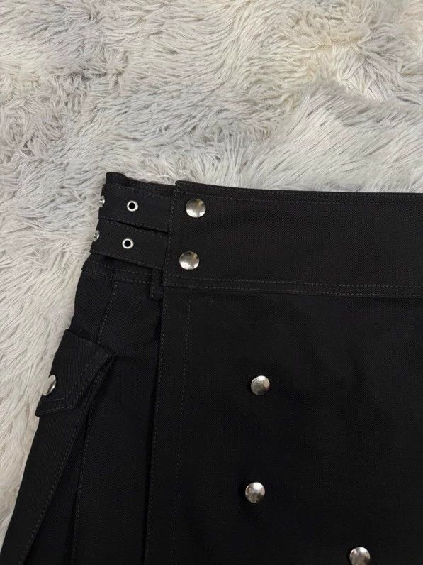 Celine Celine Black Studded Scottish Skirt Size US 30 / EU 46 - 3 Thumbnail