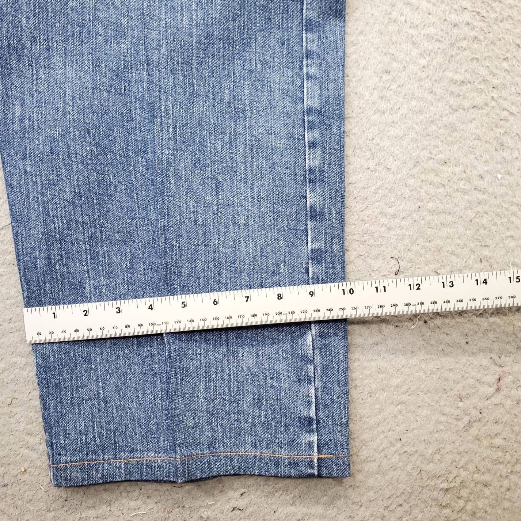 Wrangler VINTAGE Wrangler Straight Leg Jeans Men 48x30 Blue Denim Relaxed Fit Medium Wash Stretch Size US 32 / EU 48 - 5 Thumbnail