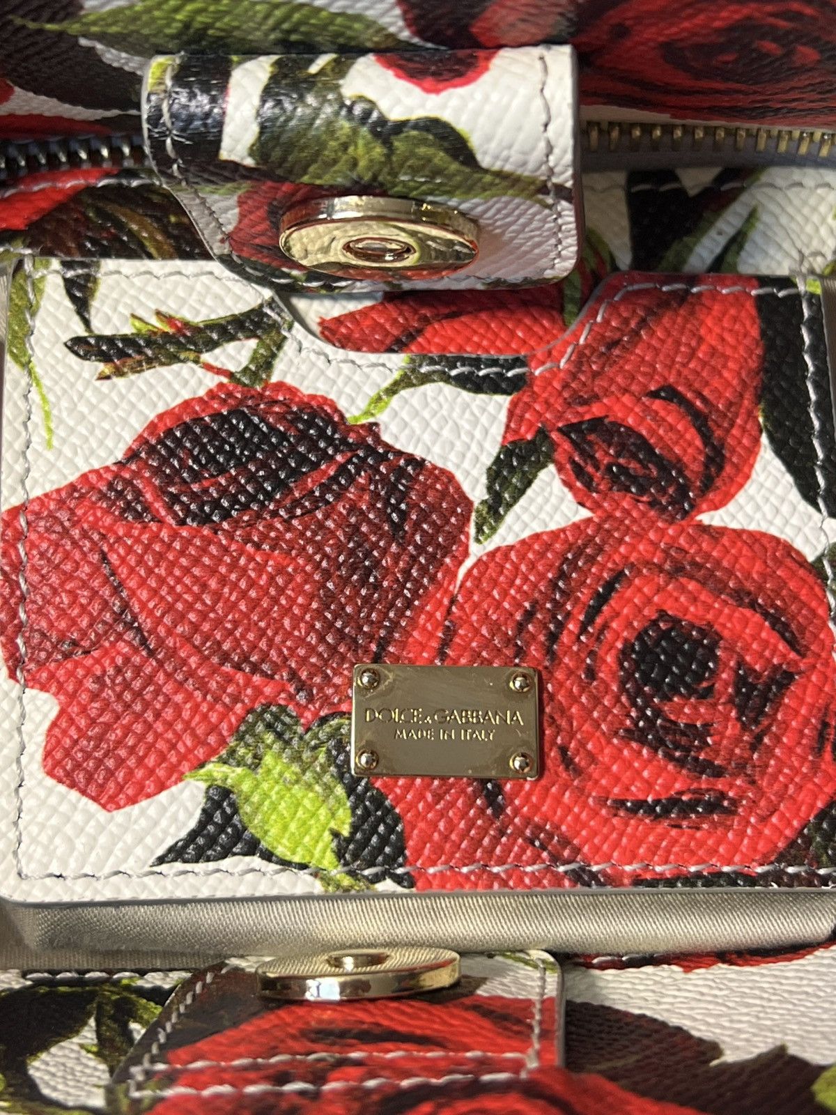Dolce & Gabbana Dolce & Gabbana Sicily Bag (Rose Print) Size ONE SIZE - 17 Thumbnail