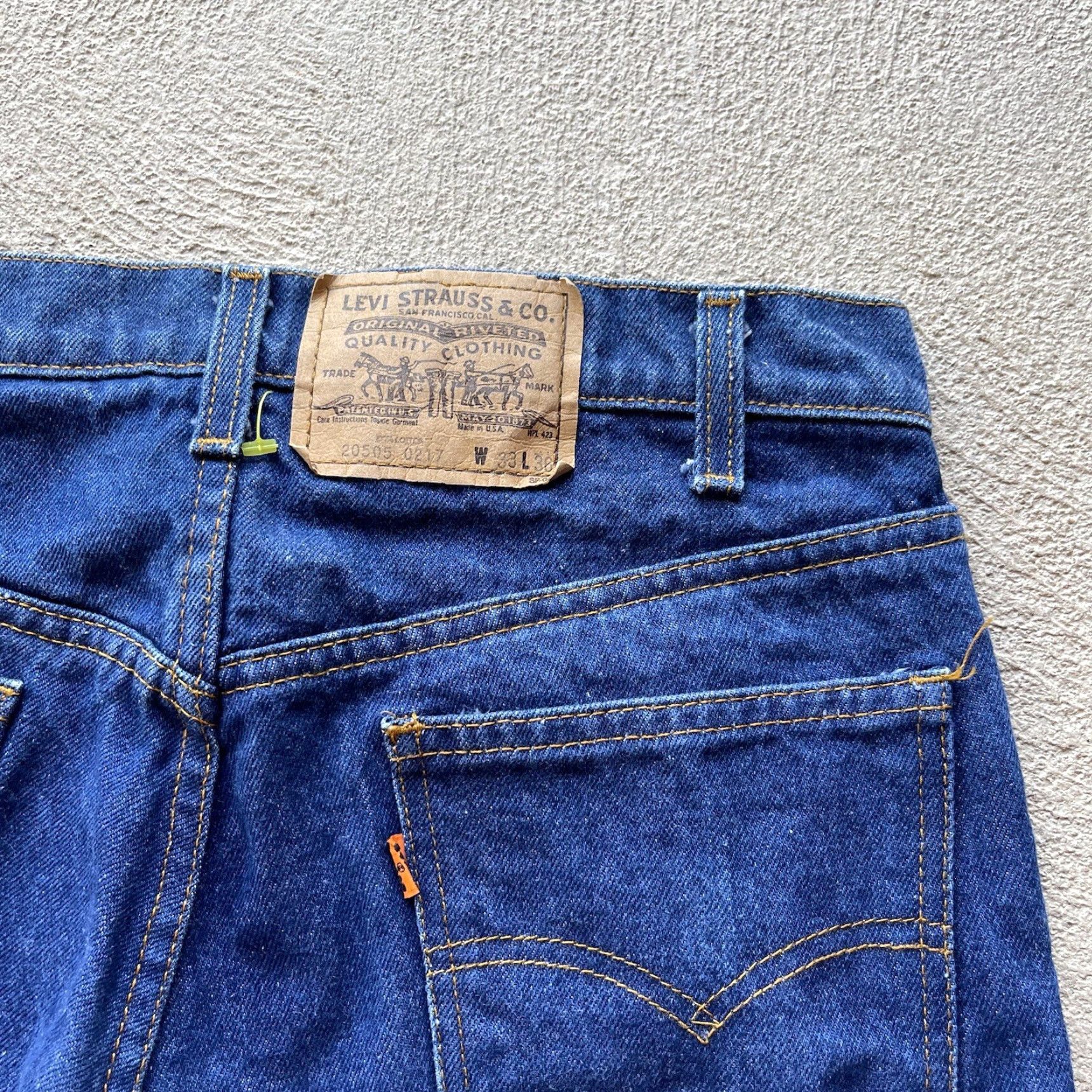 Levi's VINTAGE Levi's Bermuda Shorts Men 32 Blue Denim 505 Jorts 90s Hip Hop Orange Tab Relaxed Fit Mens Size US 32 / EU 48 - 2 Thumbnail