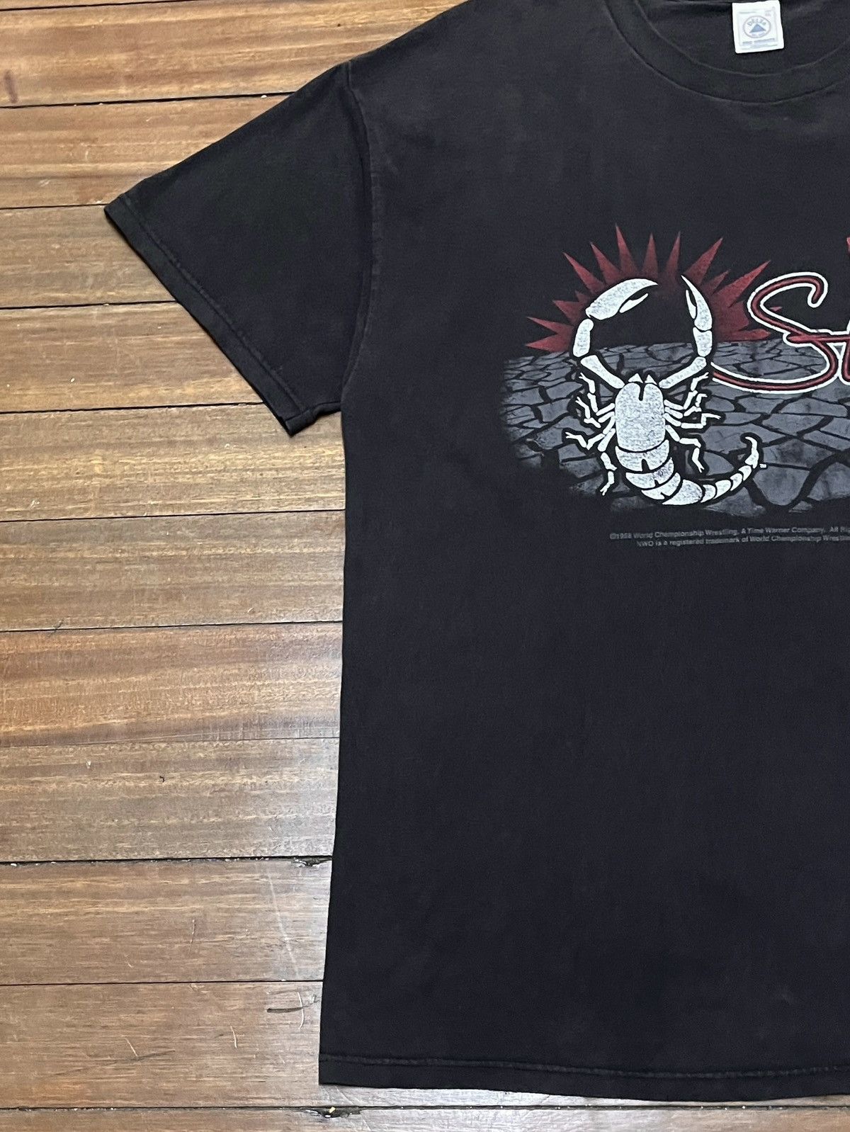 Vintage Very Rare Design Vintage WCW Wrestling Sting T-shirt 1998s Size US XL / EU 56 / 4 - 5 Thumbnail