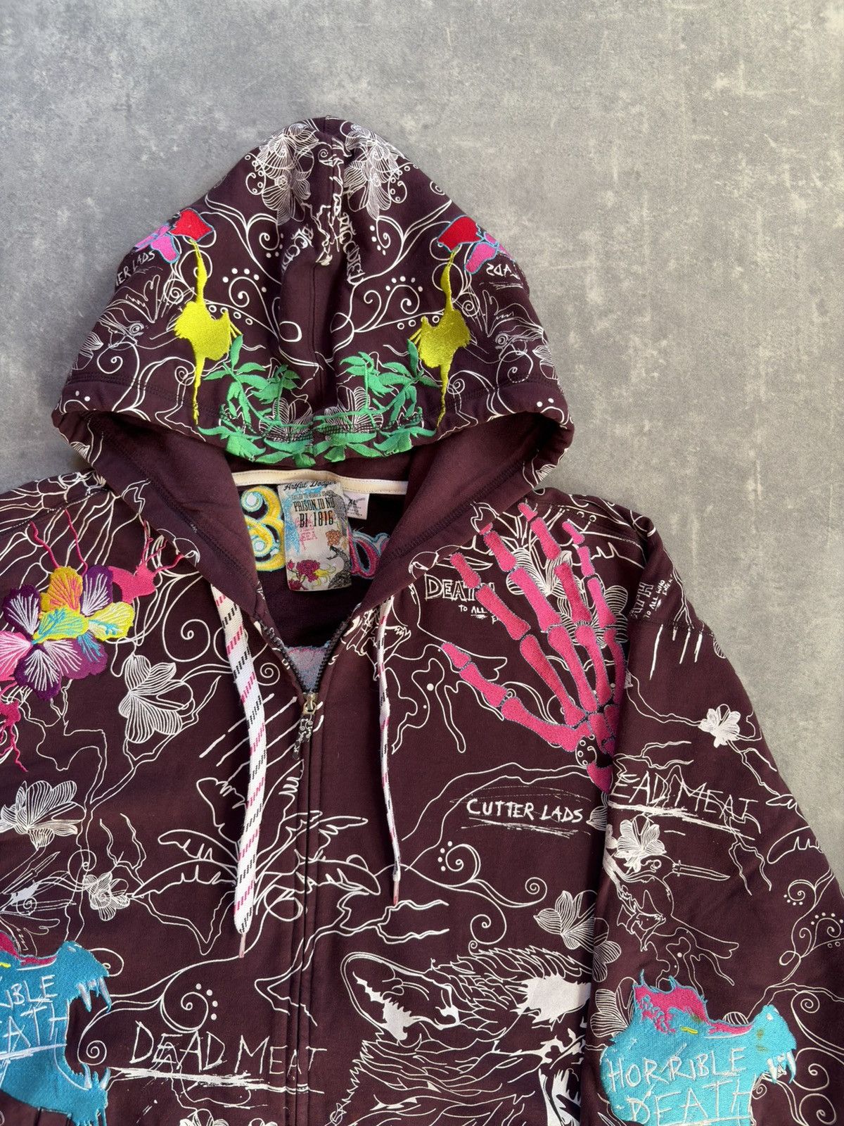 Artful Dodger Artful Dodger Exiled To Bishop AOP Embroidered Zip Hoodie XL Size US XL / EU 56 / 4 - 5 Thumbnail