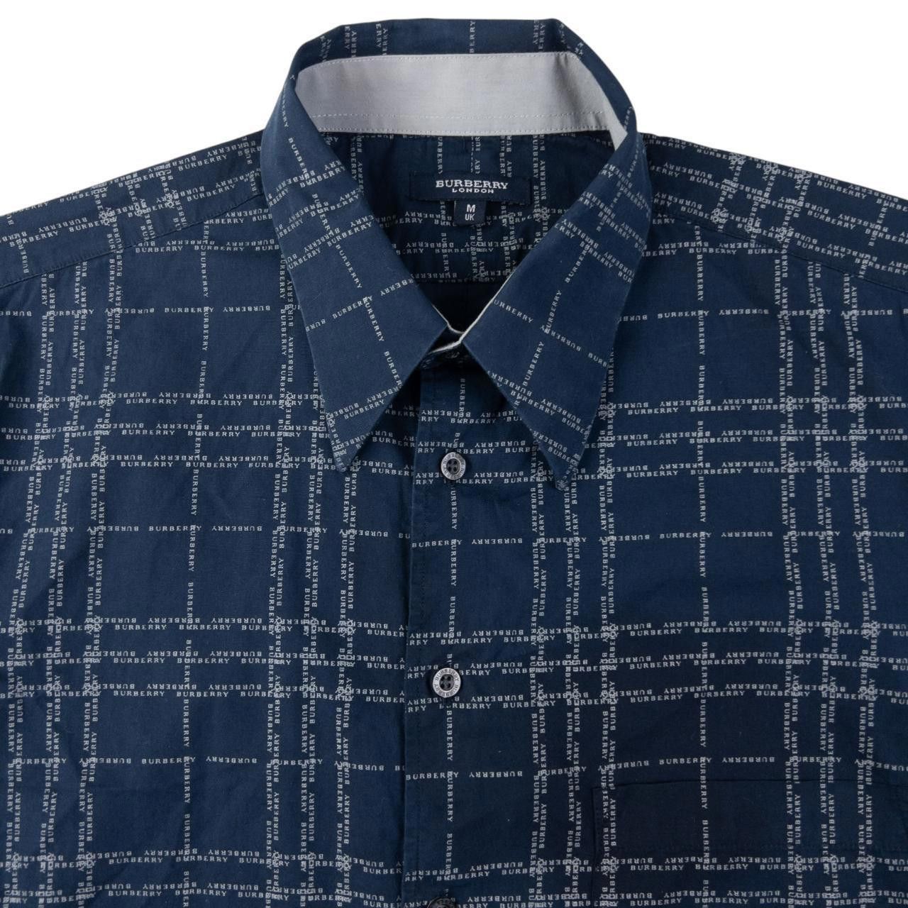 Burberry Vintage Burberry Text Check Long Sleeve Shirt Size M Size US M / EU 48-50 / 2 - 3 Thumbnail