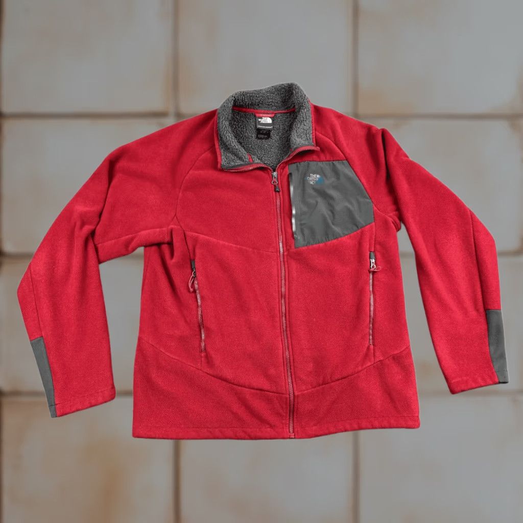 The North Face The North Face Jacket Adult LARGE Red Chimborazo Fleece Gray Sherpa Lined Outdoor Size US L / EU 52-54 / 3 - 1 Thumbnail