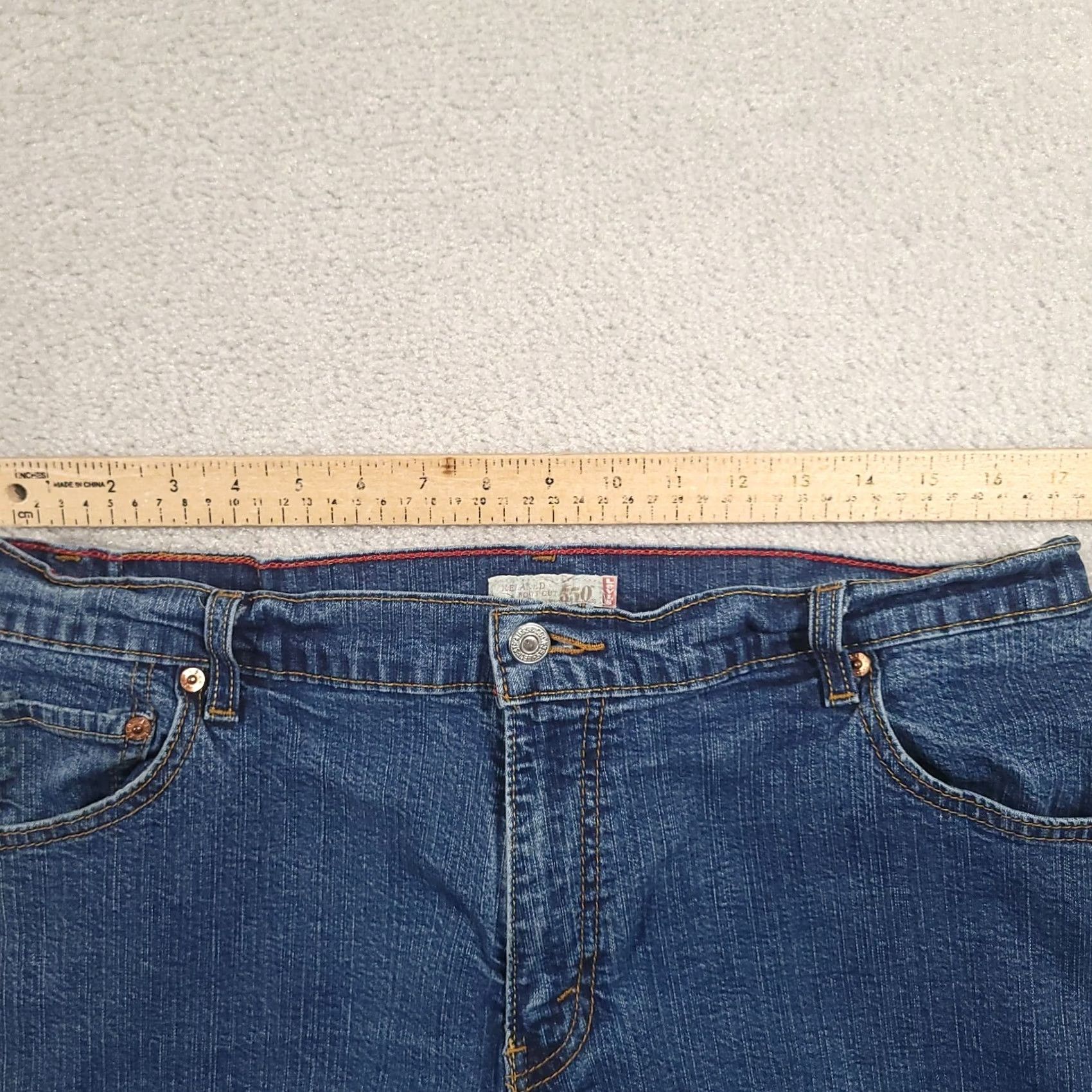 Levi's Levi's 550 Relaxed Bootcut Jeans Womens 16 Regular Blue Denim Stretch 2000s Vintage? Size 38" / US 16 / IT 52 - 2 Thumbnail
