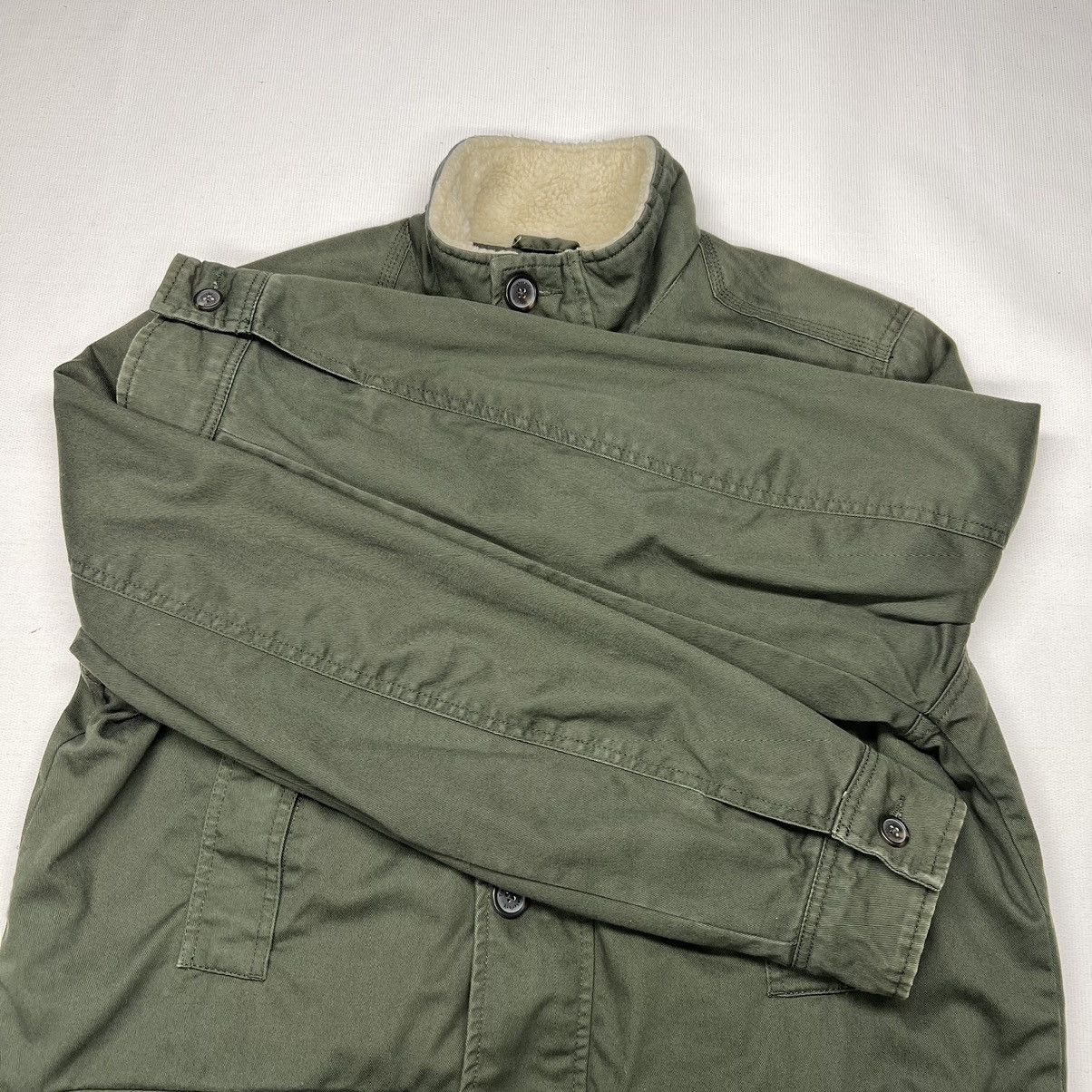 Timberland Timberland Jacket Green Cargo Quilted Lined Pocket Button Size US L / EU 52-54 / 3 - 5 Thumbnail