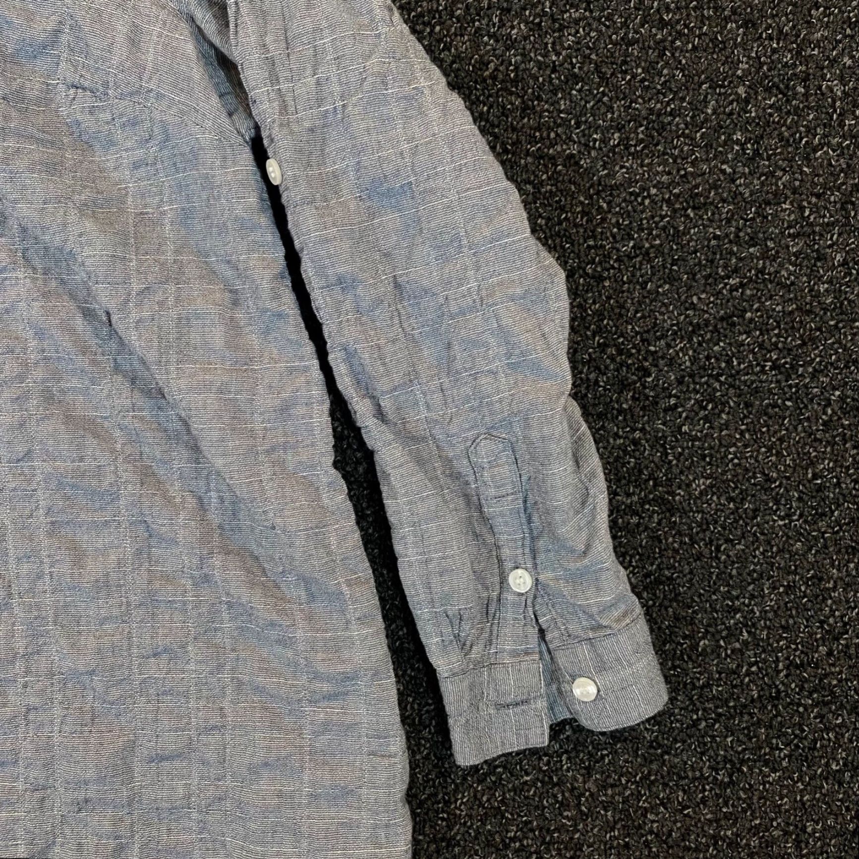 Soft Surroundings Soft Surroundings Shirt Womens 1X Gray Long Sleeve Button-Up Collared 1X Size Basic Shirt Women Mens Size XL / US 12-14 / IT 48-50 - 4 Thumbnail