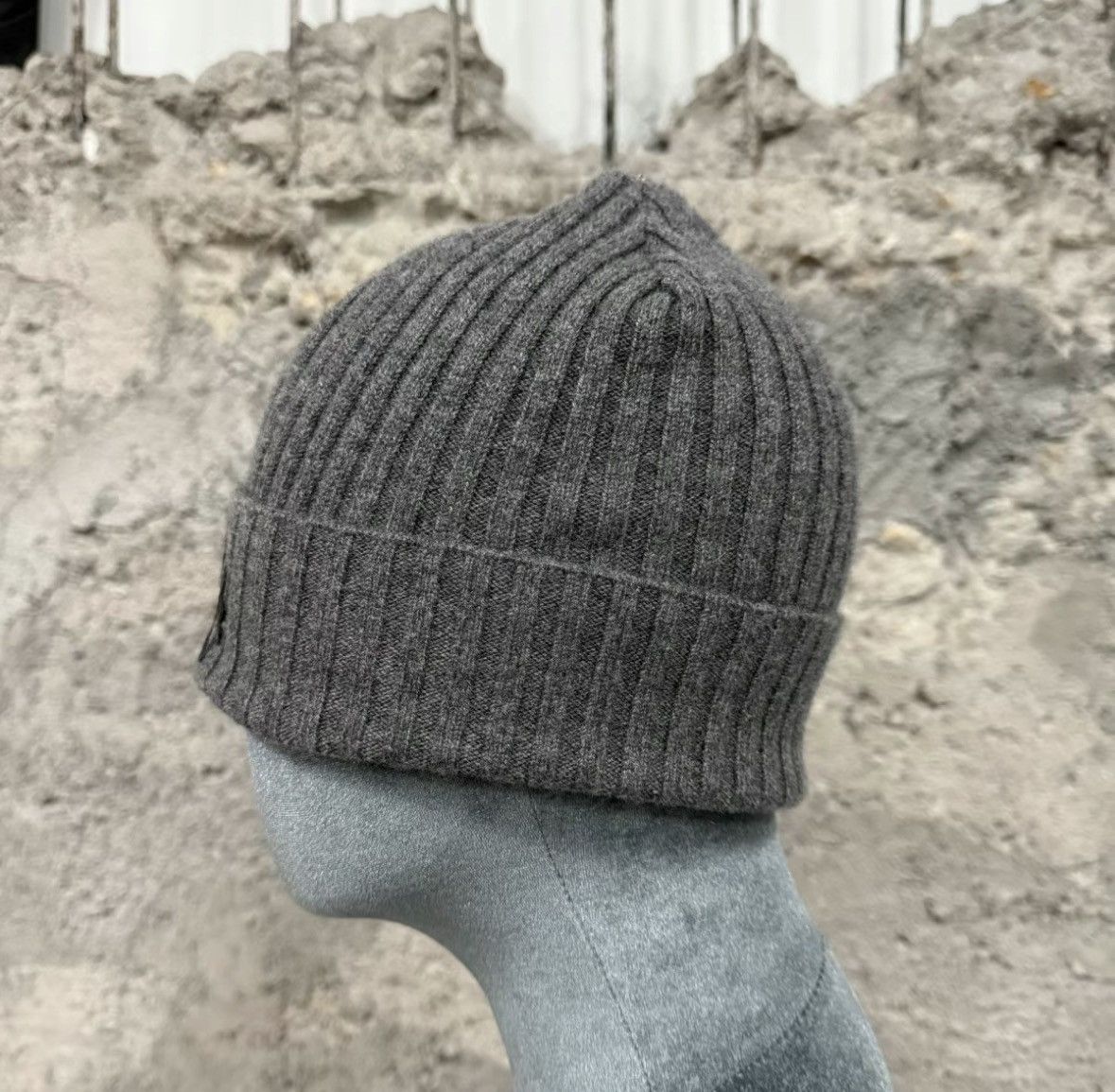 Chrome Hearts Chrome Hearts Cross Patch Gray Cashmere Beanie. Size ONE SIZE - 2 Thumbnail