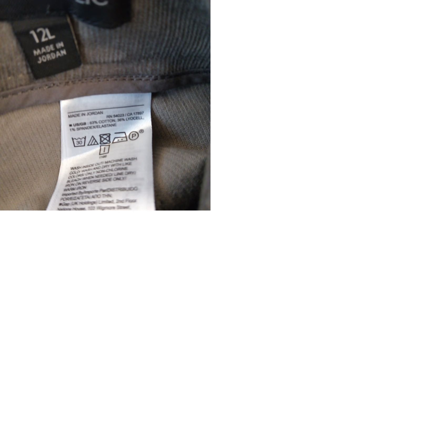 Banana Republic Banana Republic Pants Womens Size 12 Regular Gray Corduroy Ankle Zip Pockets Tapered Inseam 29 in Size 34" / US 12 / IT 48 - 9 Thumbnail