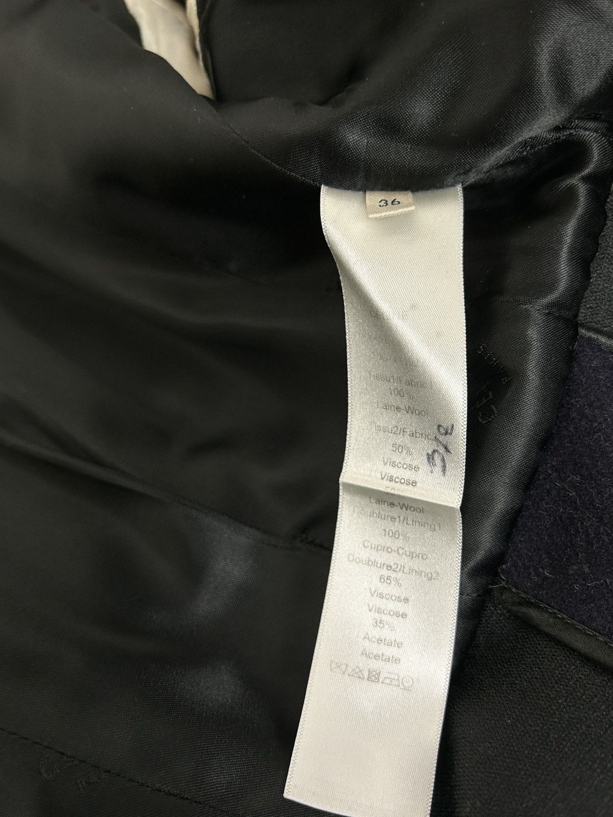 Celine Celine Fit And Flare Tailored Pleated Back Wool Coat Black Size XS / US 0-2 / IT 36-38 - 10 Thumbnail