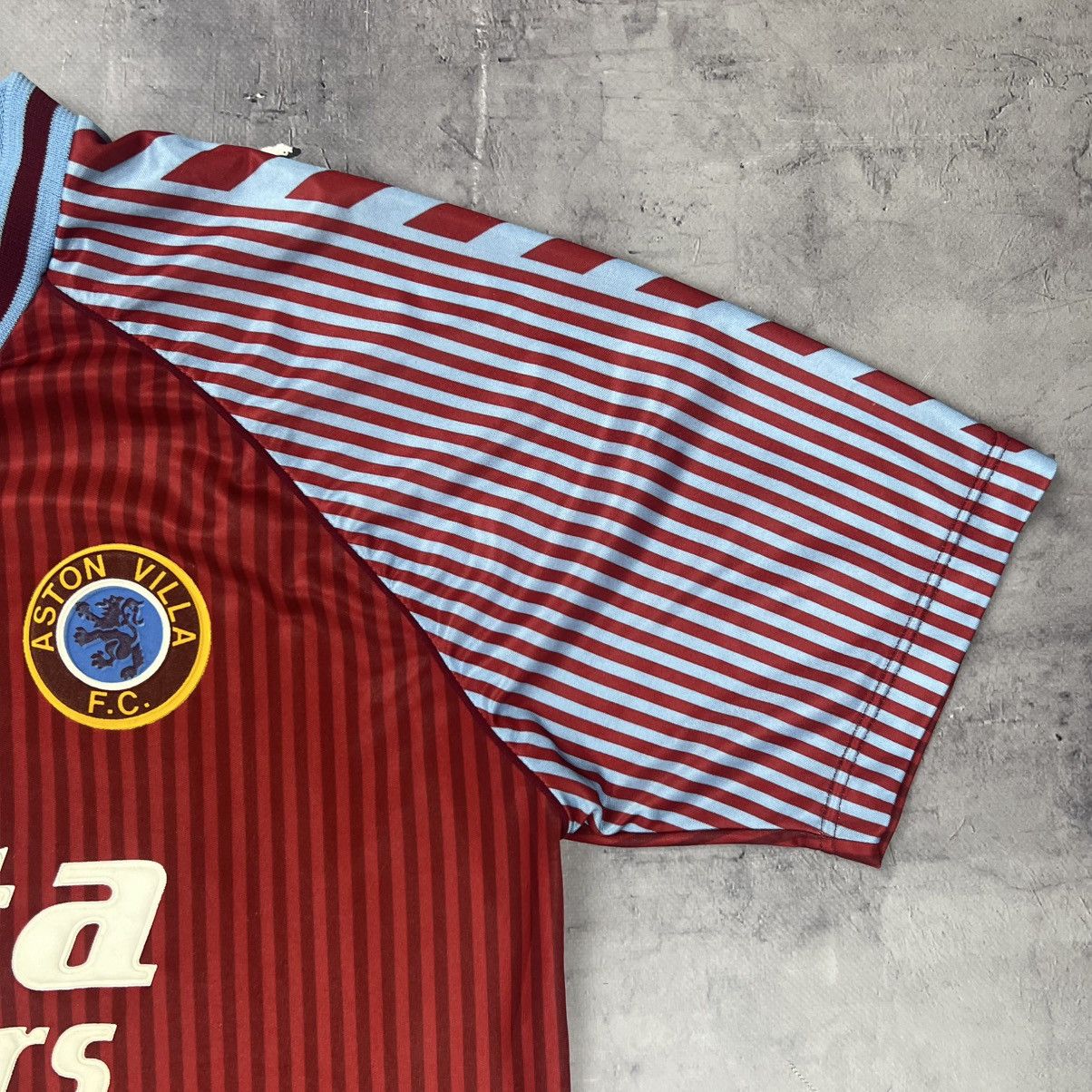 Hummel Rare! Aston Villa Hummel Vintage Soccer Jersey 1987 Size US M / EU 48-50 / 2 - 7 Thumbnail