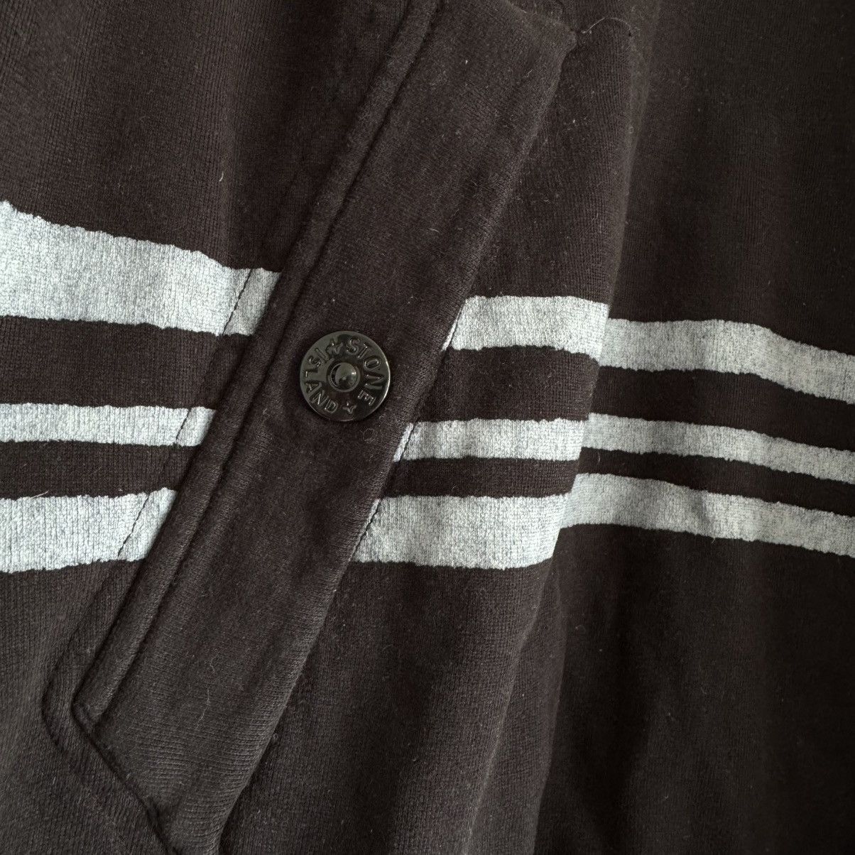 Stone Island × Supreme Supreme Stone Island “Warped Stripe” Pullover Hoodie Size US M / EU 48-50 / 2 - 7 Thumbnail