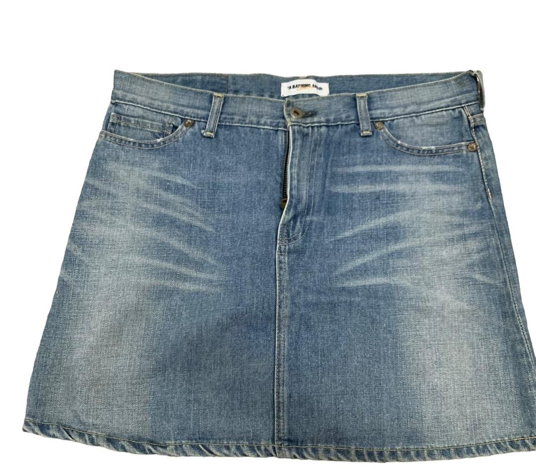 Bape A Bathing Ape Bape Denime Skirt Size 30" / US 8 / IT 44 - 2 Thumbnail
