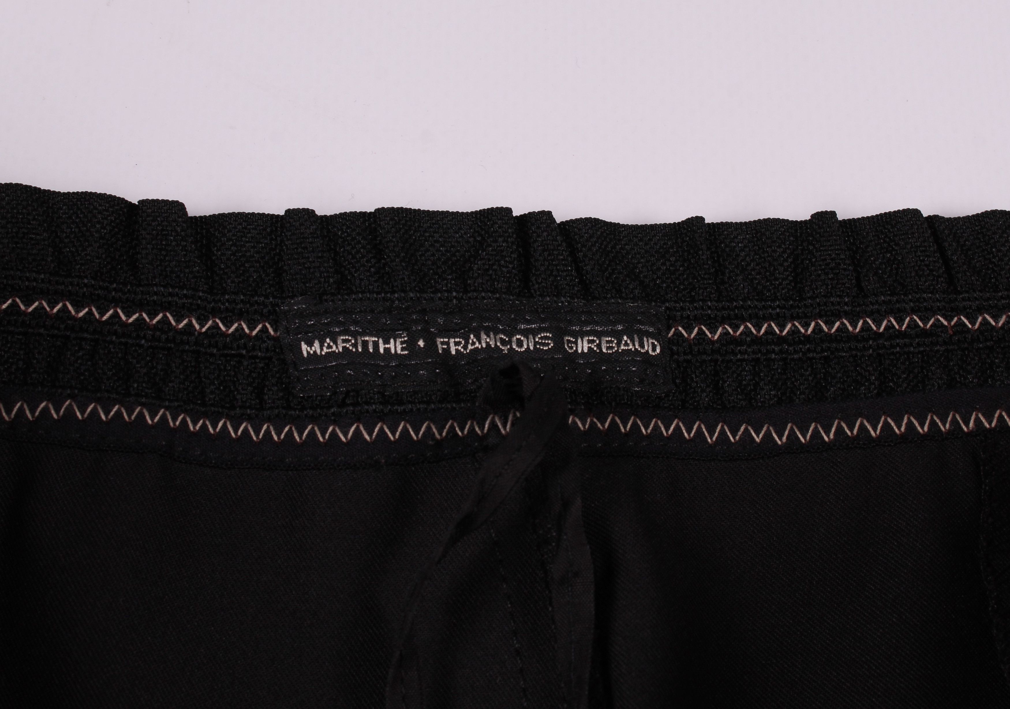 Marithe + Francois Girbaud Vintage Marithe Francois Girbaud Cropped Trousers Size 30" / US 8 / IT 44 - 4 Thumbnail