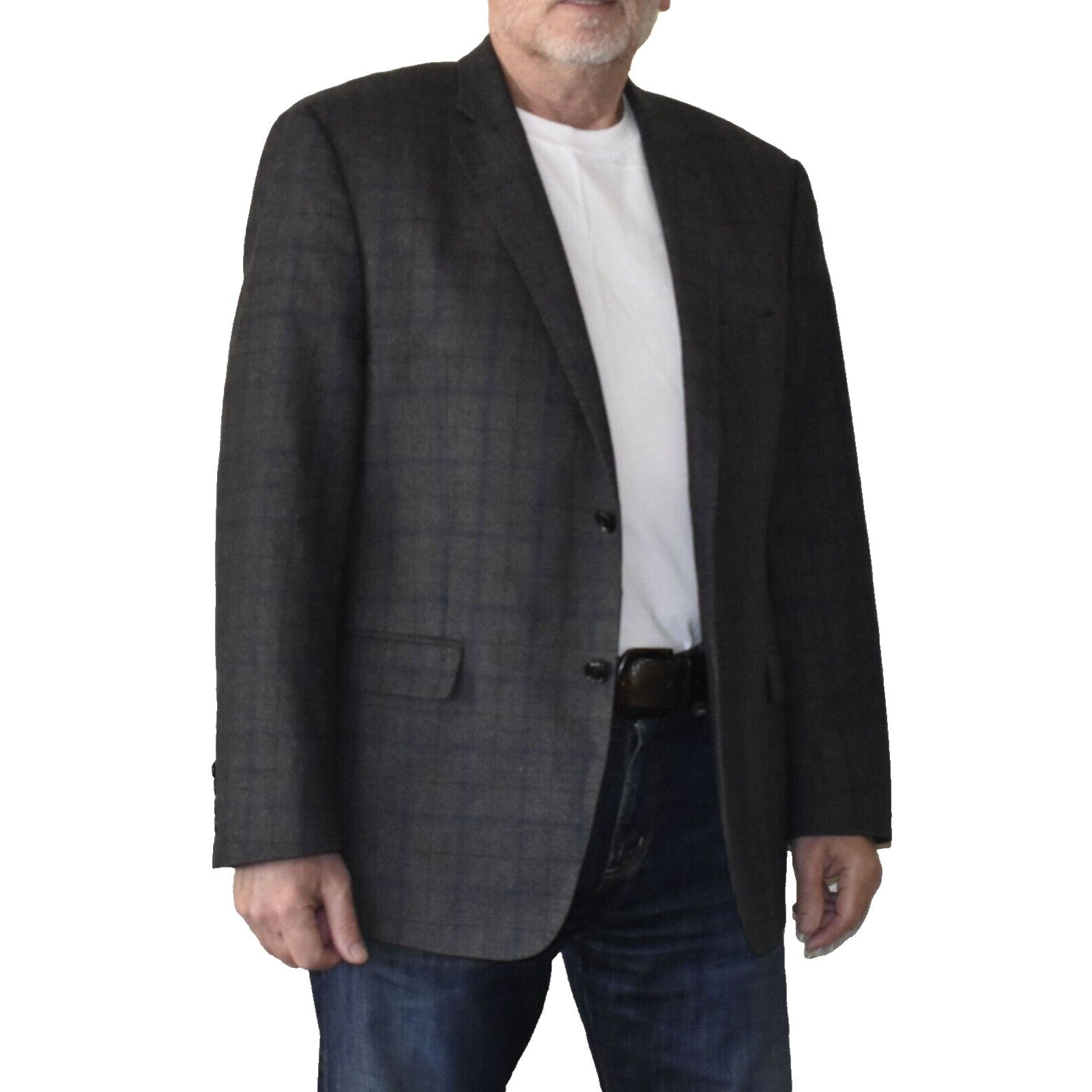 Loro Piana LORO PIANA ZELANDER TAILORED Plaid Merino Wool Blazer Sz 44R Size 44R - 1 Thumbnail