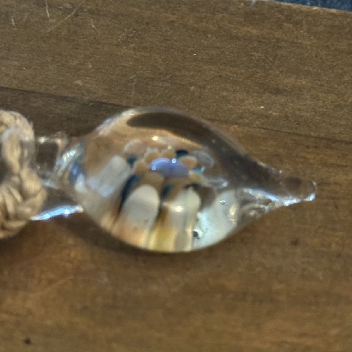Other Twisted hemp lampwork pendant necklace Size ONE SIZE - 4 Thumbnail