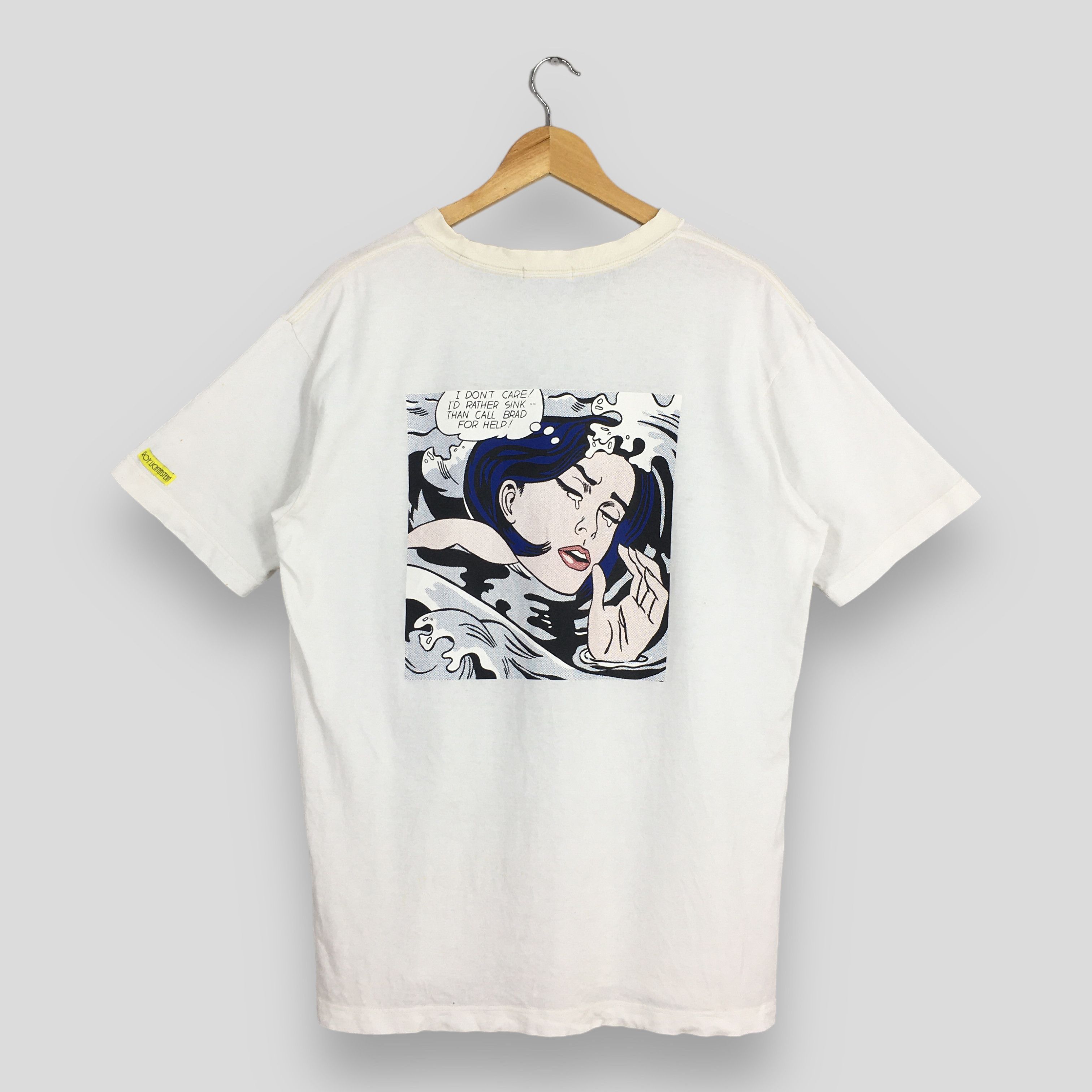 VTG Roy Lichtenstein Drowning Girl 1963 Artwork Tshirt XL