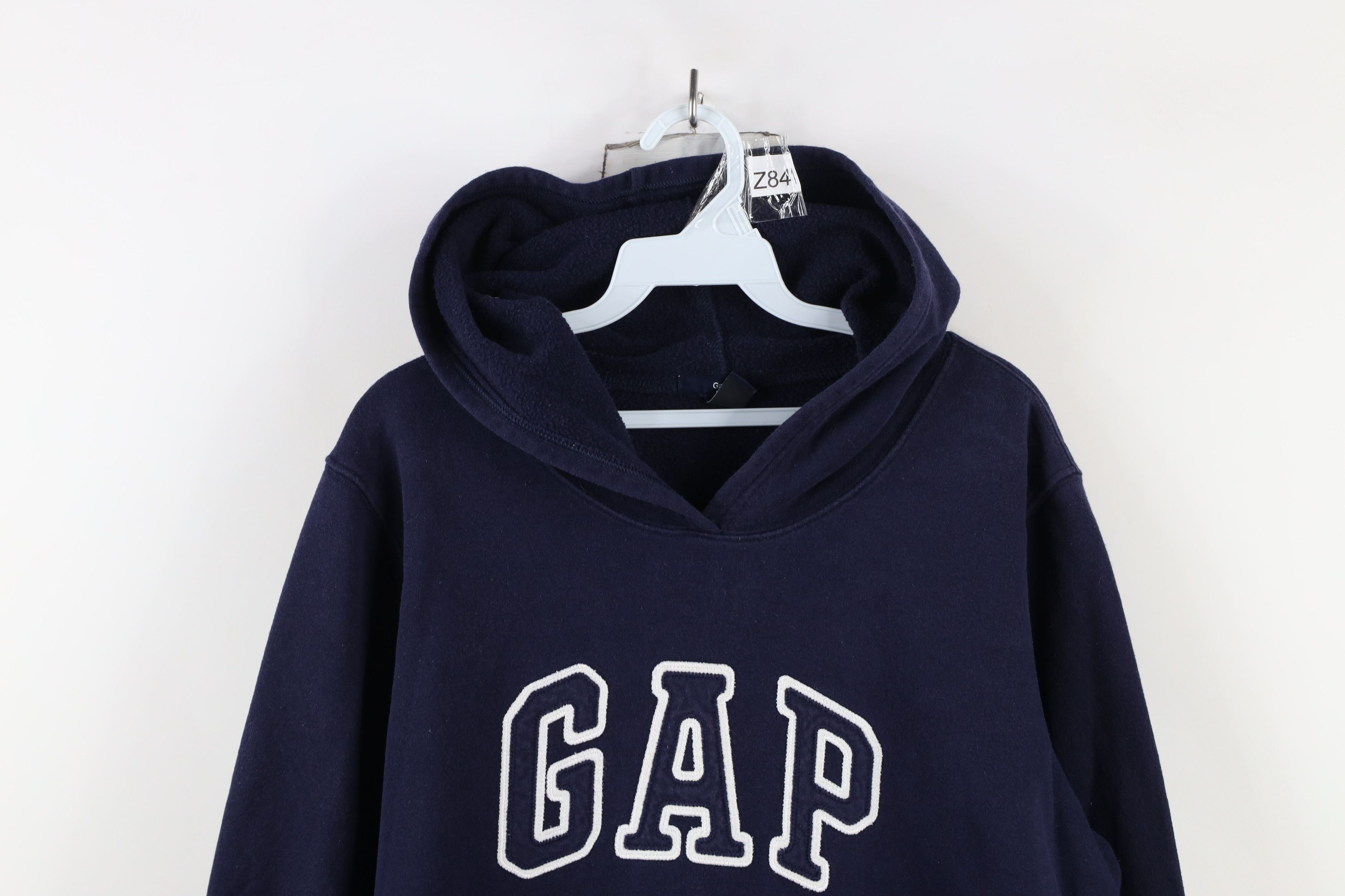 Gap × Vintage Vintage Gap Spell Block Letter Hoodie Sweatshirt Navy Blue Size XL / US 12-14 / IT 48-50 - 2 Thumbnail