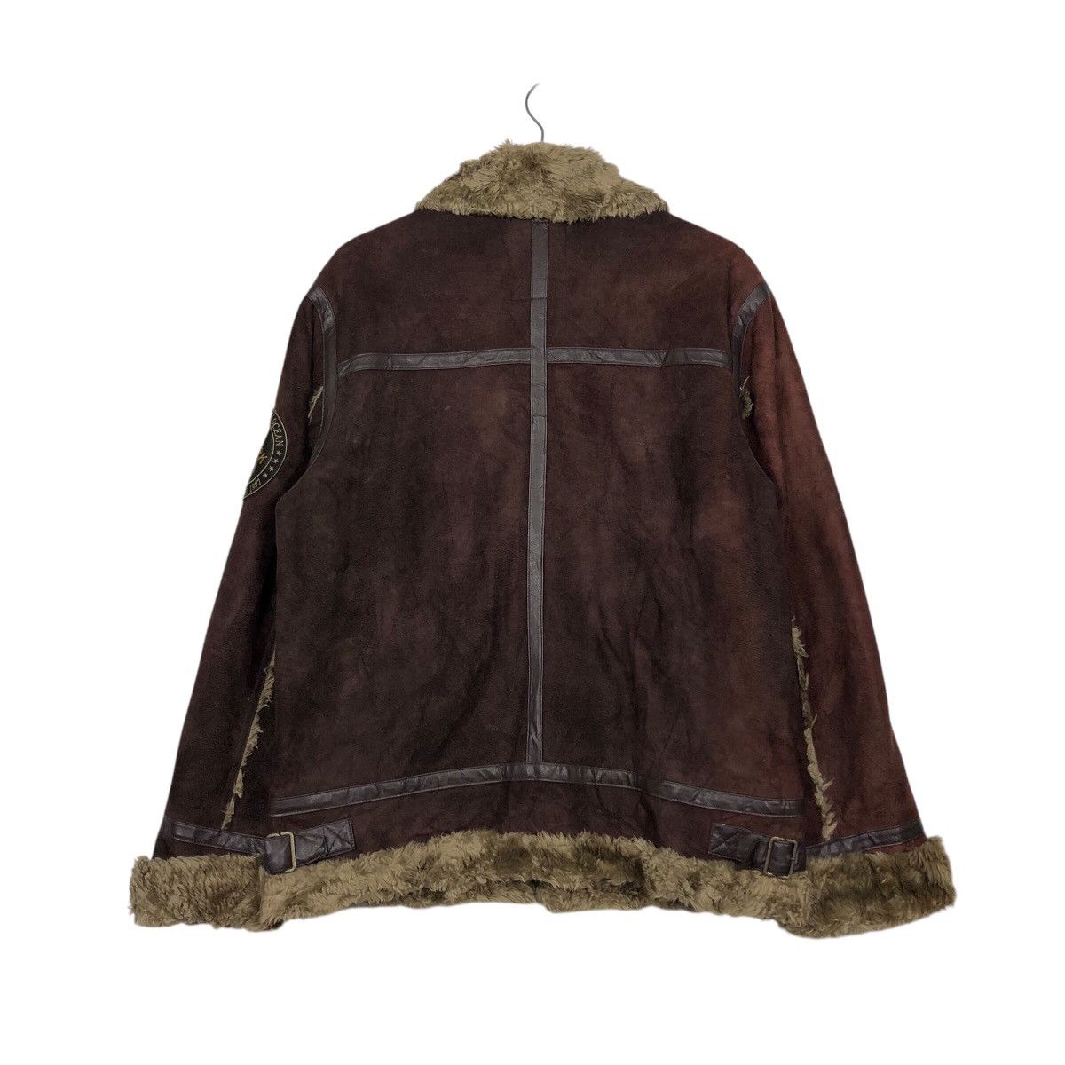 Japanese Brand 📌Vintage Biker Jacket Shearling Fur Blanket Kissmark Size US M / EU 48-50 / 2 - 9 Thumbnail