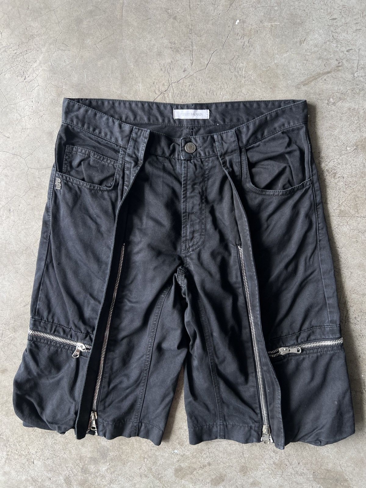 Pierre Balmain Pierre Balmain - Military Cargo Shorts Size US 34 / EU 50 - 2 Thumbnail