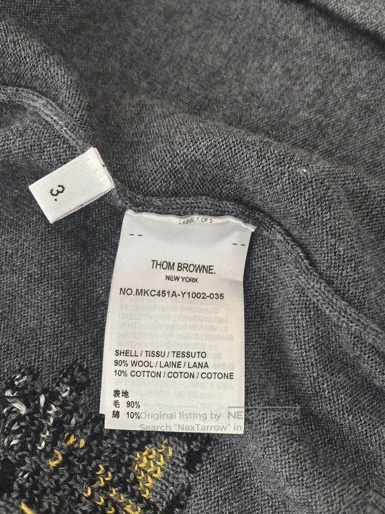 Thom Browne Thom Browne Wool Cardigan Size US L / EU 52-54 / 3 - 6 Thumbnail