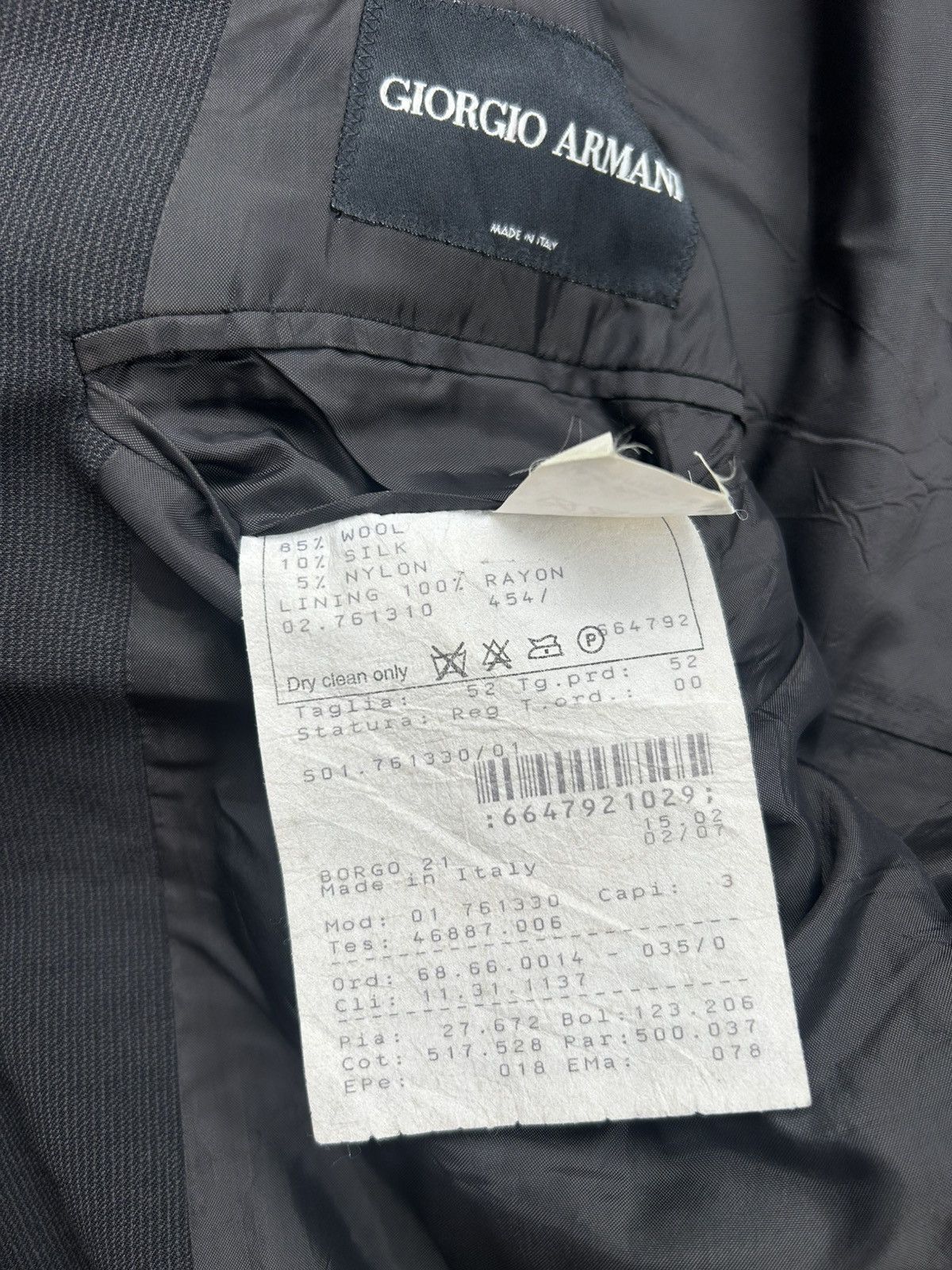 Giorgio Armani Giorgio Armani Double-breasted Suit Jacket Size 52R - 9 Thumbnail