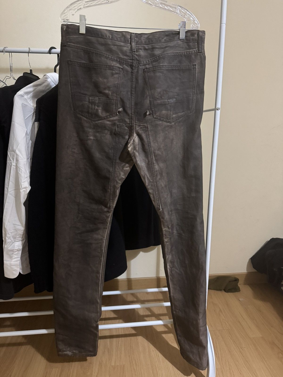 Rick Owens RO Brown/Rust Slab Denim Size US 34 / EU 50 - 2 Thumbnail