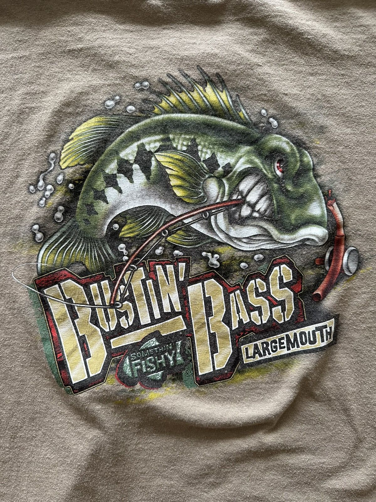 Bass Pro Shops × Vintage Vintage 2000s Bass Pro Shops Busitn Bass T Shirt Size US XL / EU 56 / 4 - 2 Thumbnail