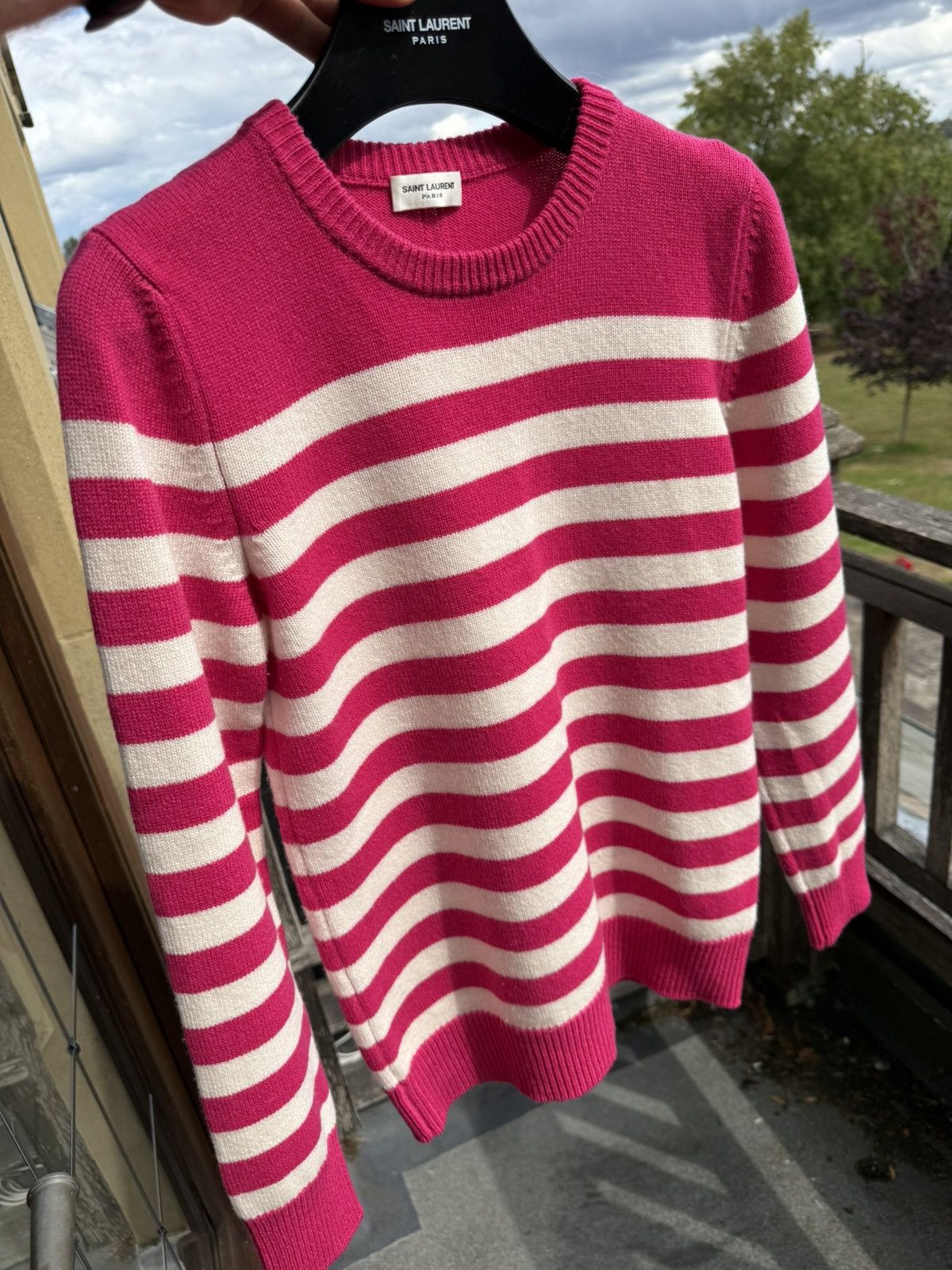 Saint Laurent Paris SS16 Saint Laurent cashmere stripe sweater Hedi Slimane S Size US S / EU 44-46 / 1 - 15 Thumbnail
