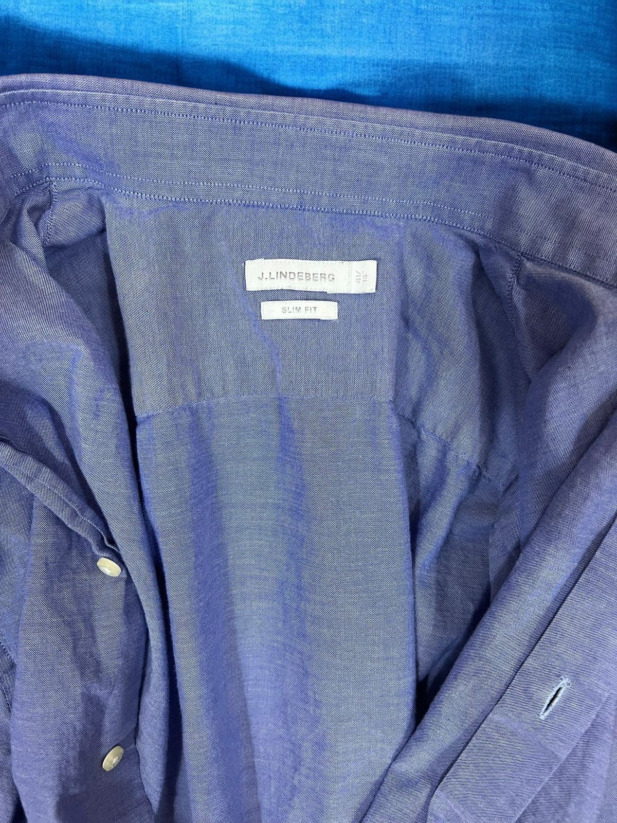 J.Lindeberg J.Lindeberg blue slim fit shirt size M Size US M / EU 48-50 / 2 - 5 Thumbnail