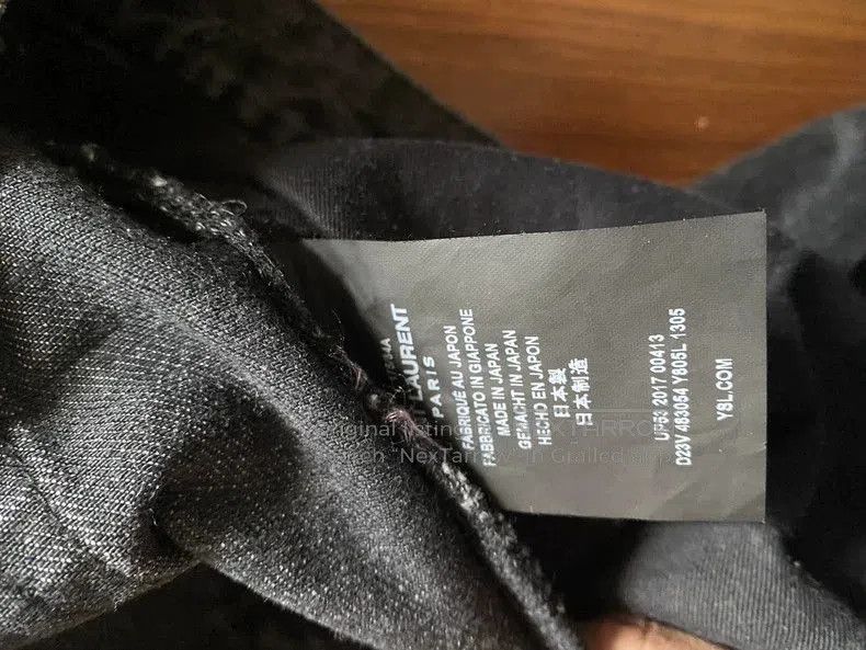 Saint Laurent Paris Saint Laurent Distressed Black Denim Jeans. Size US 31 - 5 Thumbnail