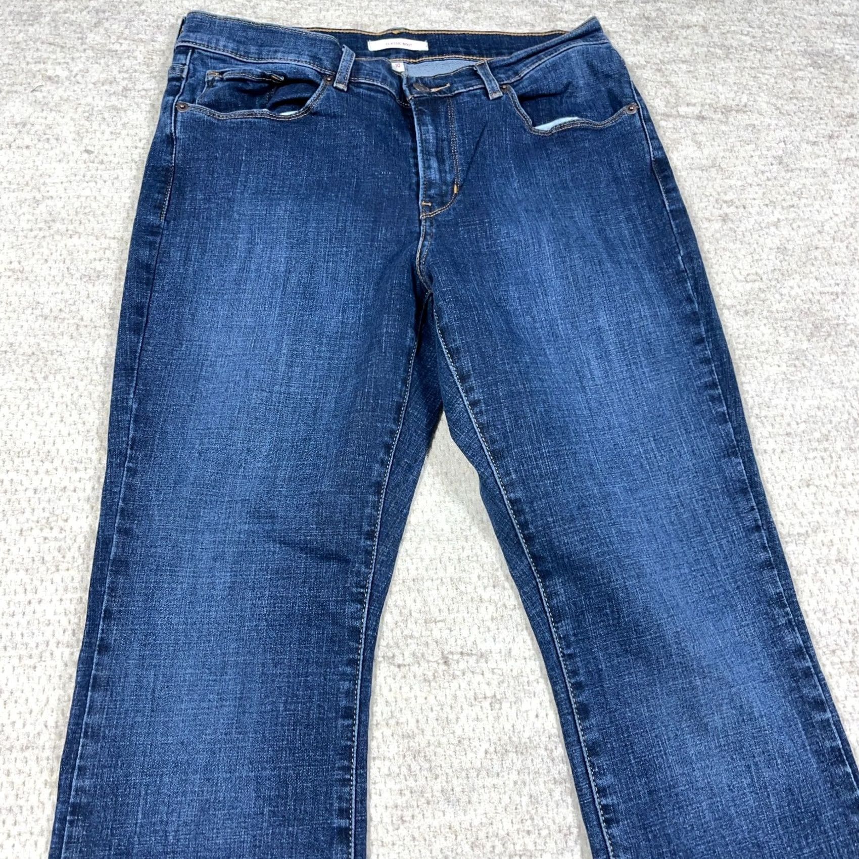 Levi's Levi'S Jeans Women 10 Classic Boot Cut Dark Wash Mid Rise Faded Stretch 30x32 Size 32" / US 10 / IT 46 - 5 Thumbnail