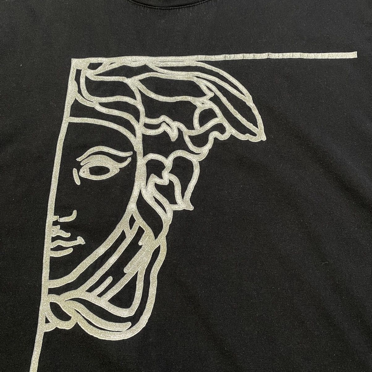 Versace Versace Medusa Line Art Slim Fit T-Shirt – Black Graphic Tee Size US M / EU 48-50 / 2 - 2 Thumbnail