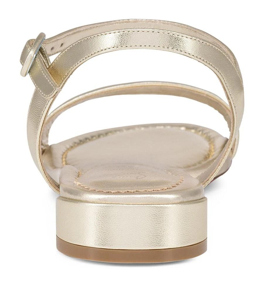Christian Louboutin os11x0126 Sweet Jane Leather Sandals in Gold Size US 9 / IT 39 - 2 Thumbnail