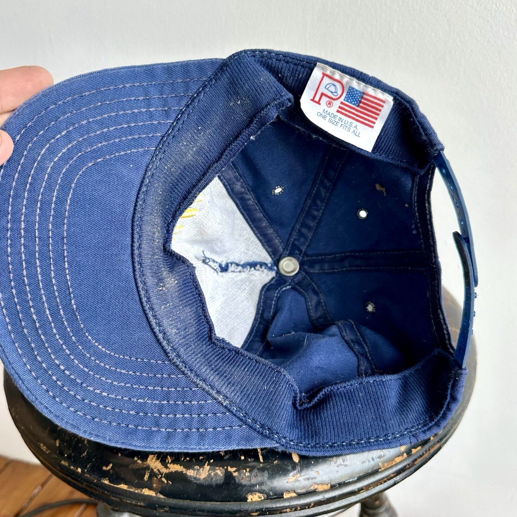 Vintage Vintage US Navy Midshipman Script Cap Hat SnapBack 1990s Size ONE SIZE - 5 Thumbnail