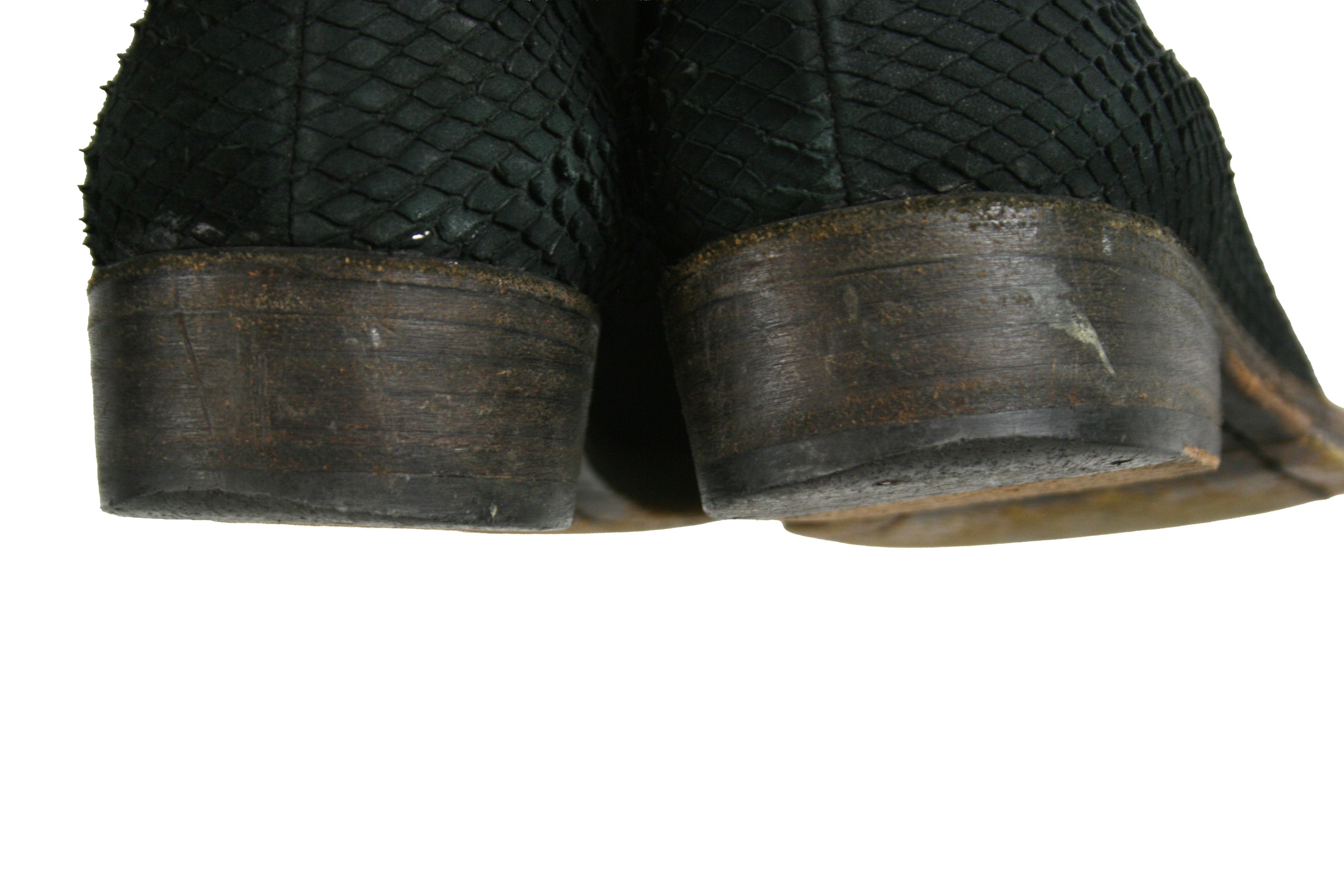 The Last Conspiracy "Fish Scales" Avant Garde Ankle Boots Size US 8 / IT 38 - 11 Thumbnail