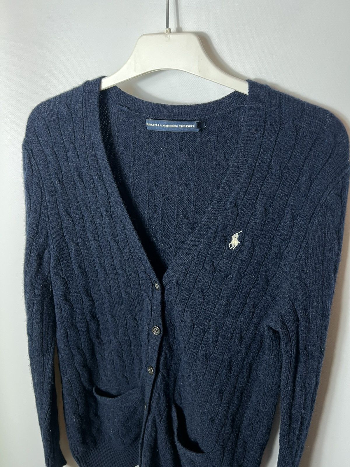Polo Ralph Lauren Vintage streetwear Polo Ralph Lauren Cable Knit Cardigan Size L / US 10 / IT 46 - 2 Thumbnail