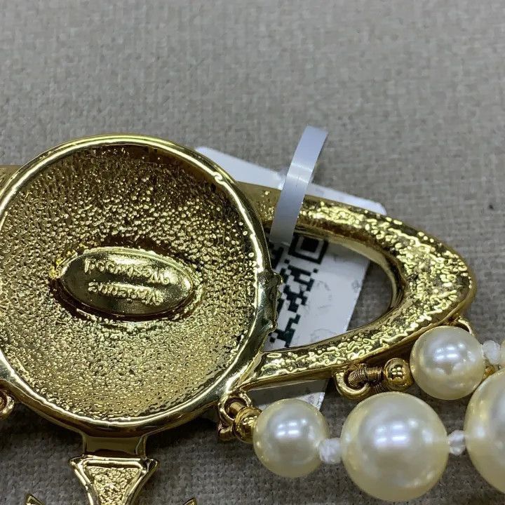Vivienne Westwood Vivienne Westwood Three Row Pearl Bas Relief Choker -2507 Size ONE SIZE - 2 Thumbnail