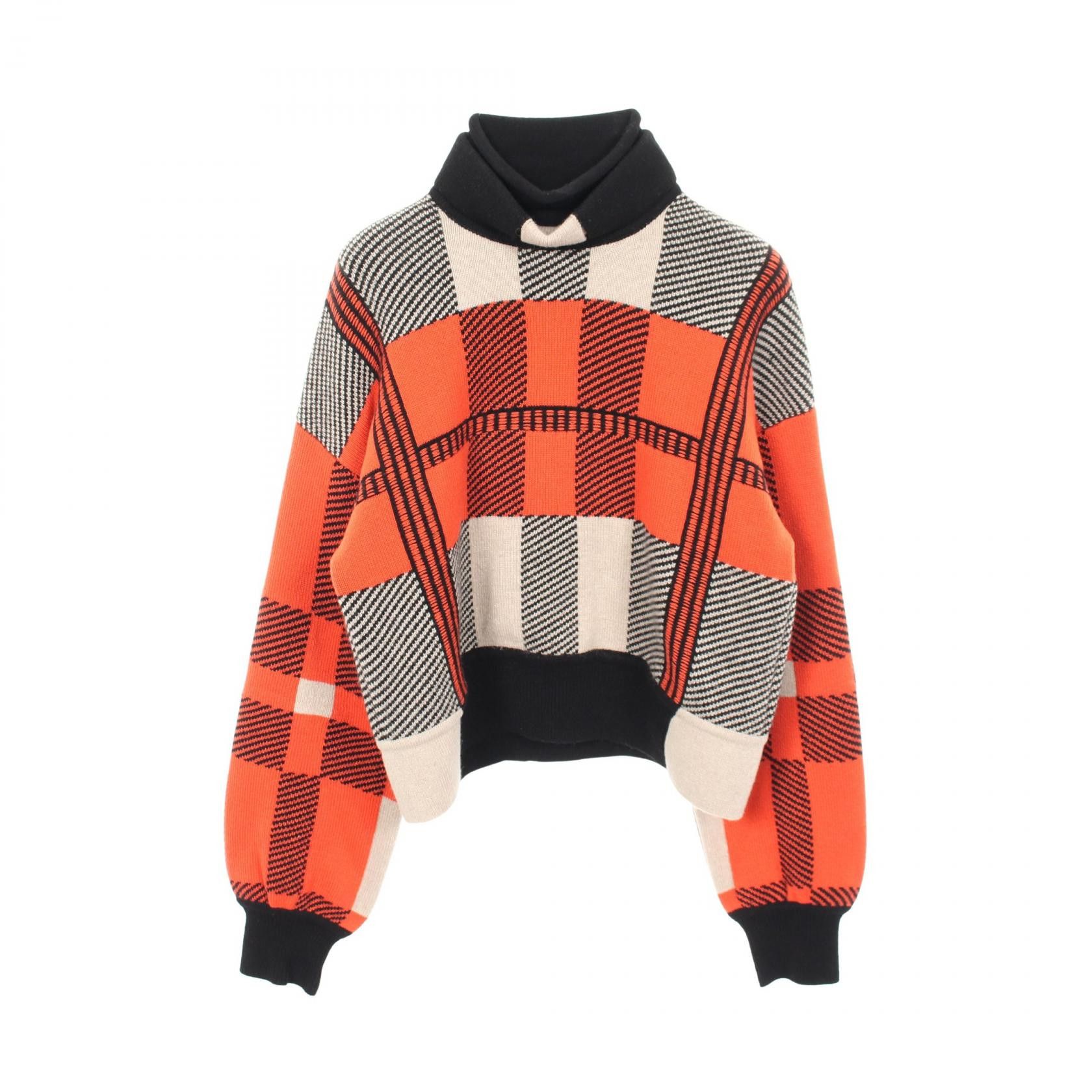 Hermes Hermes Hermes Check Cashmere Knitwear Textile Tops DUTY FREE for USA Size ONE SIZE - 1 Thumbnail