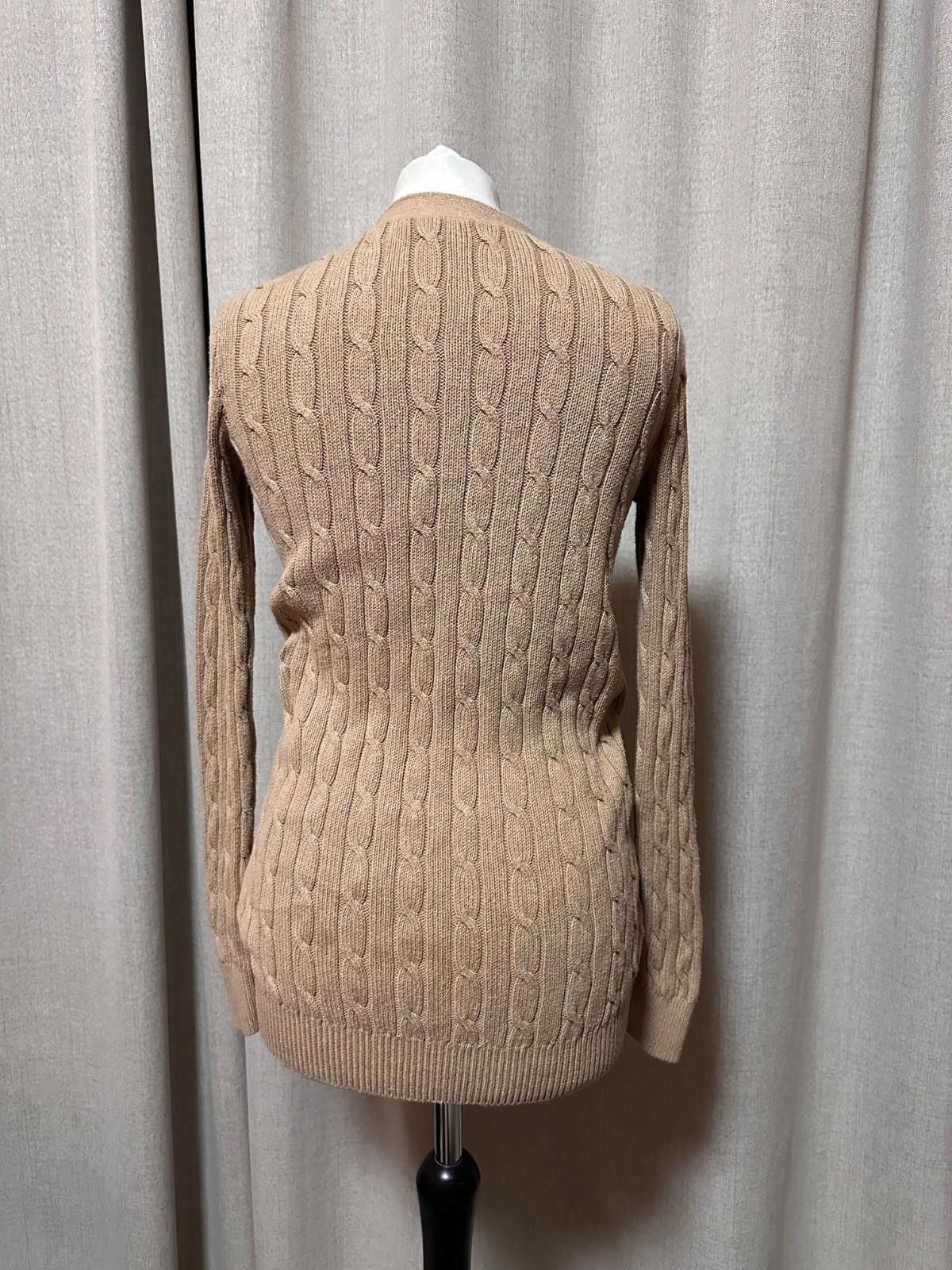 Polo Ralph Lauren Ralph Lauren Polo Camel Brown Cotton Cable Knit Cardigan XS Size XS / US 0-2 / IT 36-38 - 5 Thumbnail