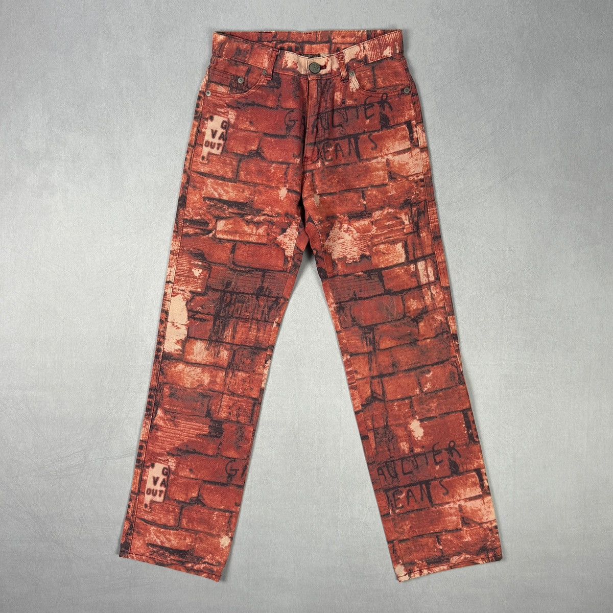 Jean Paul Gaultier FW97 Brick Jeans Size 24" / US 00 / IT 34 - 1 Thumbnail